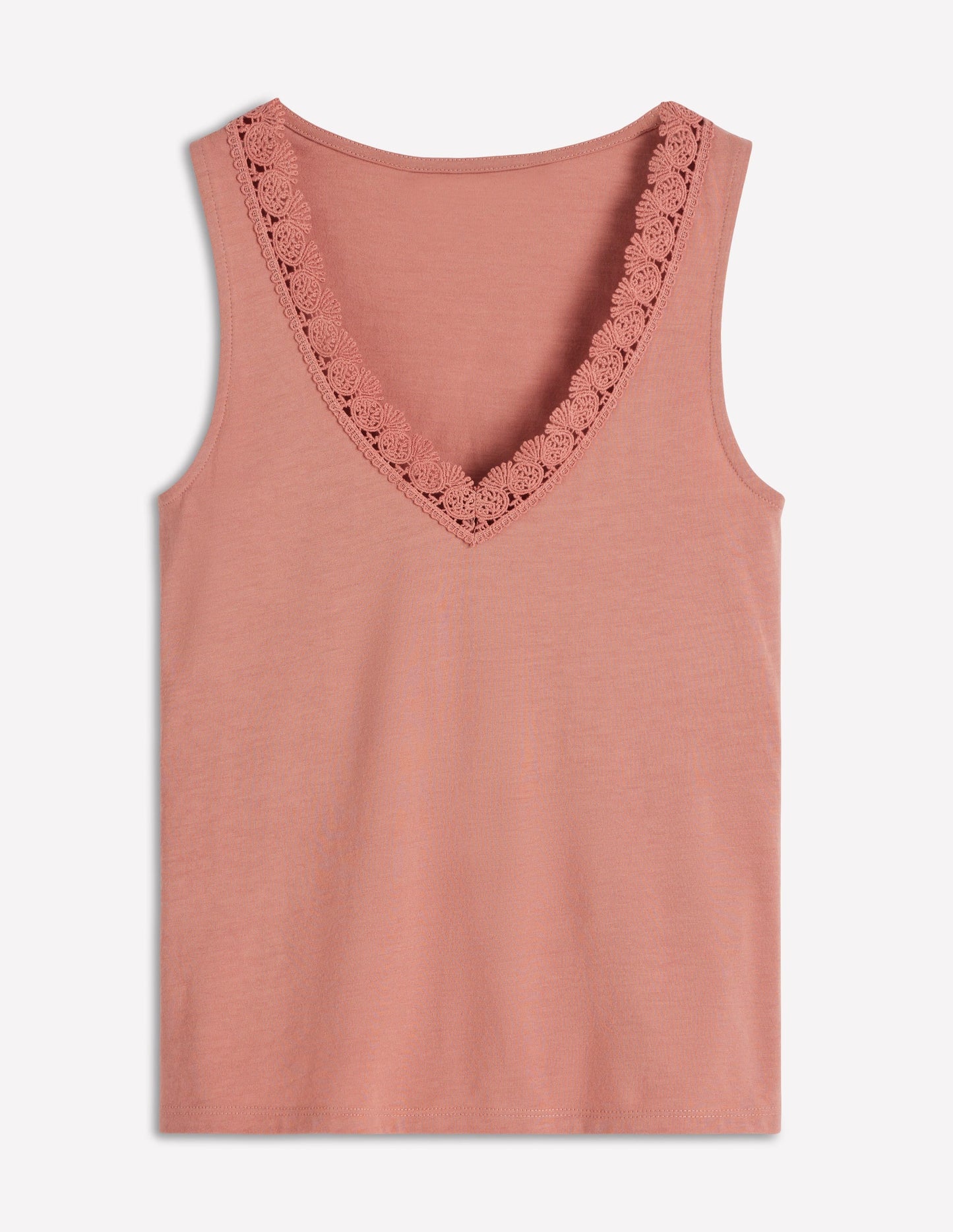 Supersoft V Neck Trim Vest-Vintage Rose