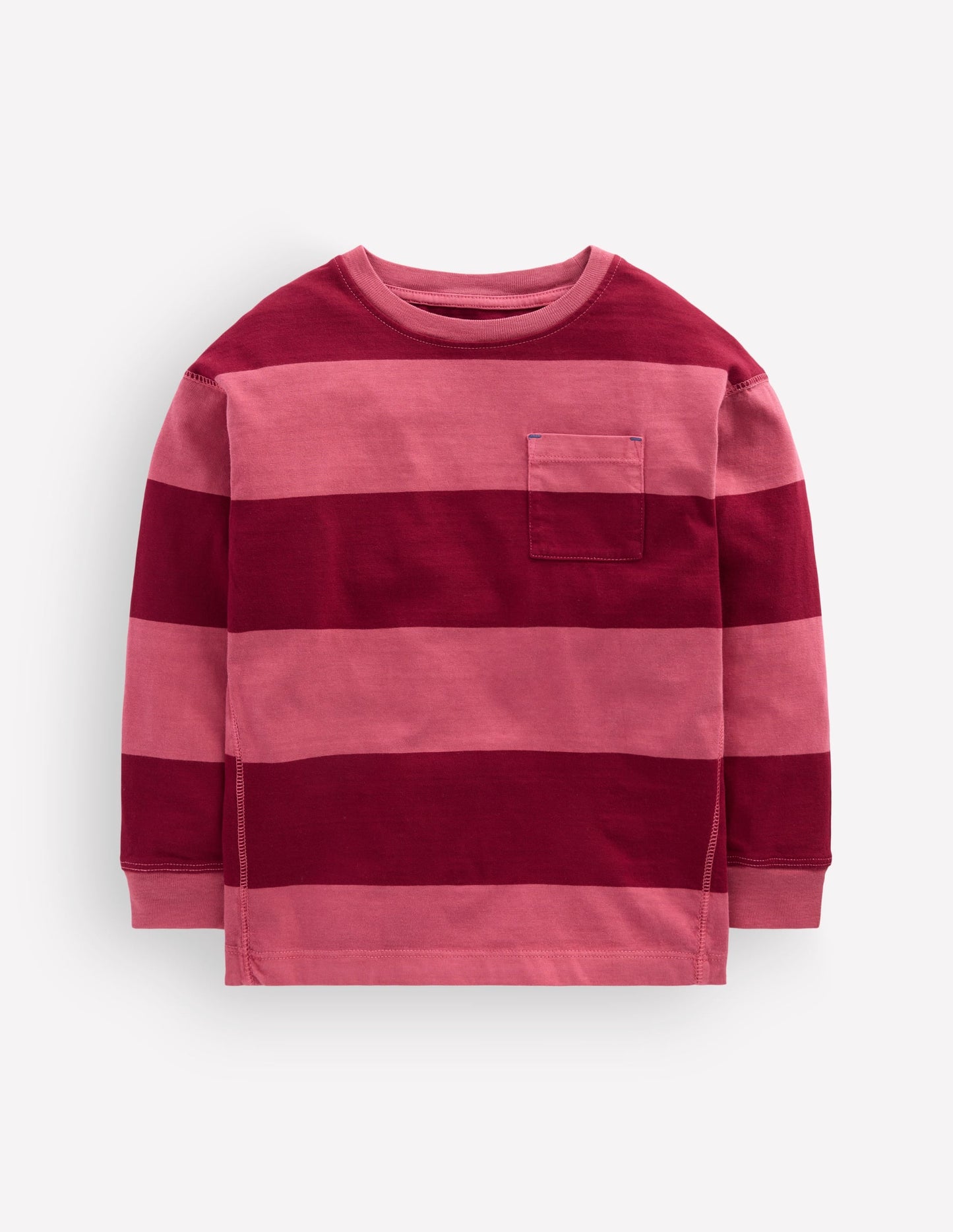 Long Sleeve Garment Dye Tee-Winter Blush / Ruby Red