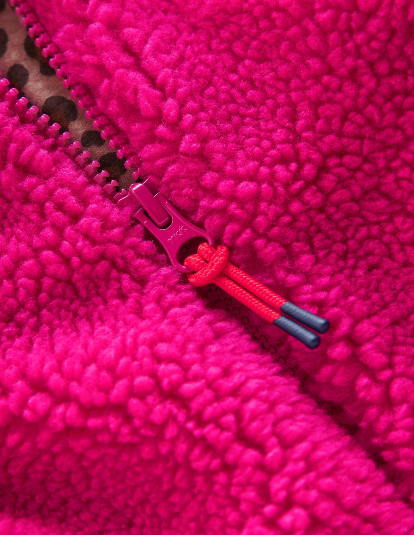 Relaxed Borg Zip-Through-Fuchsia Purple
