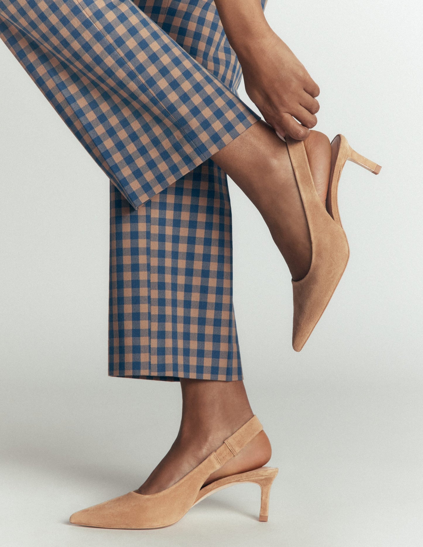 Hope Slingback Heels-Macchiato Suede