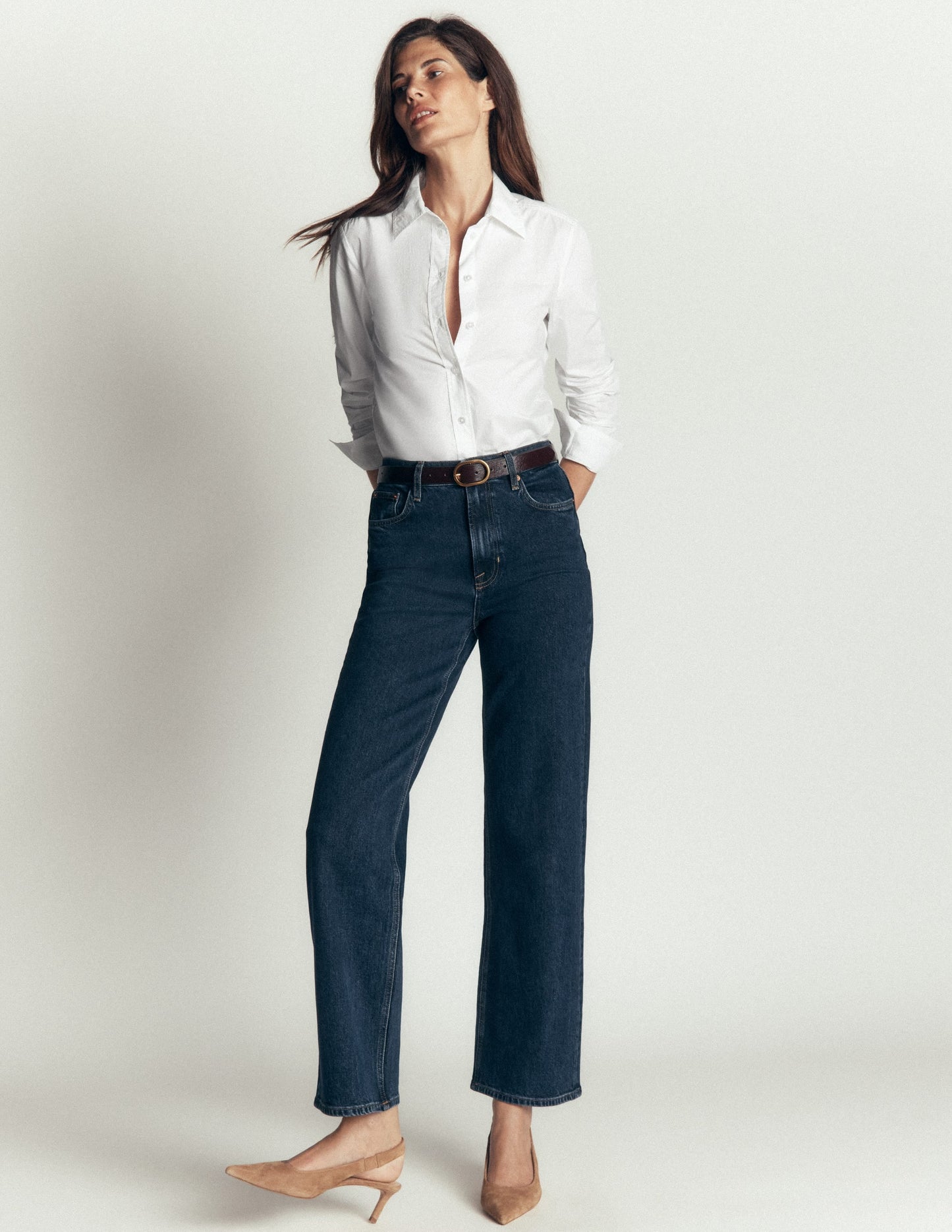 The New Sienna Cotton Shirt-White