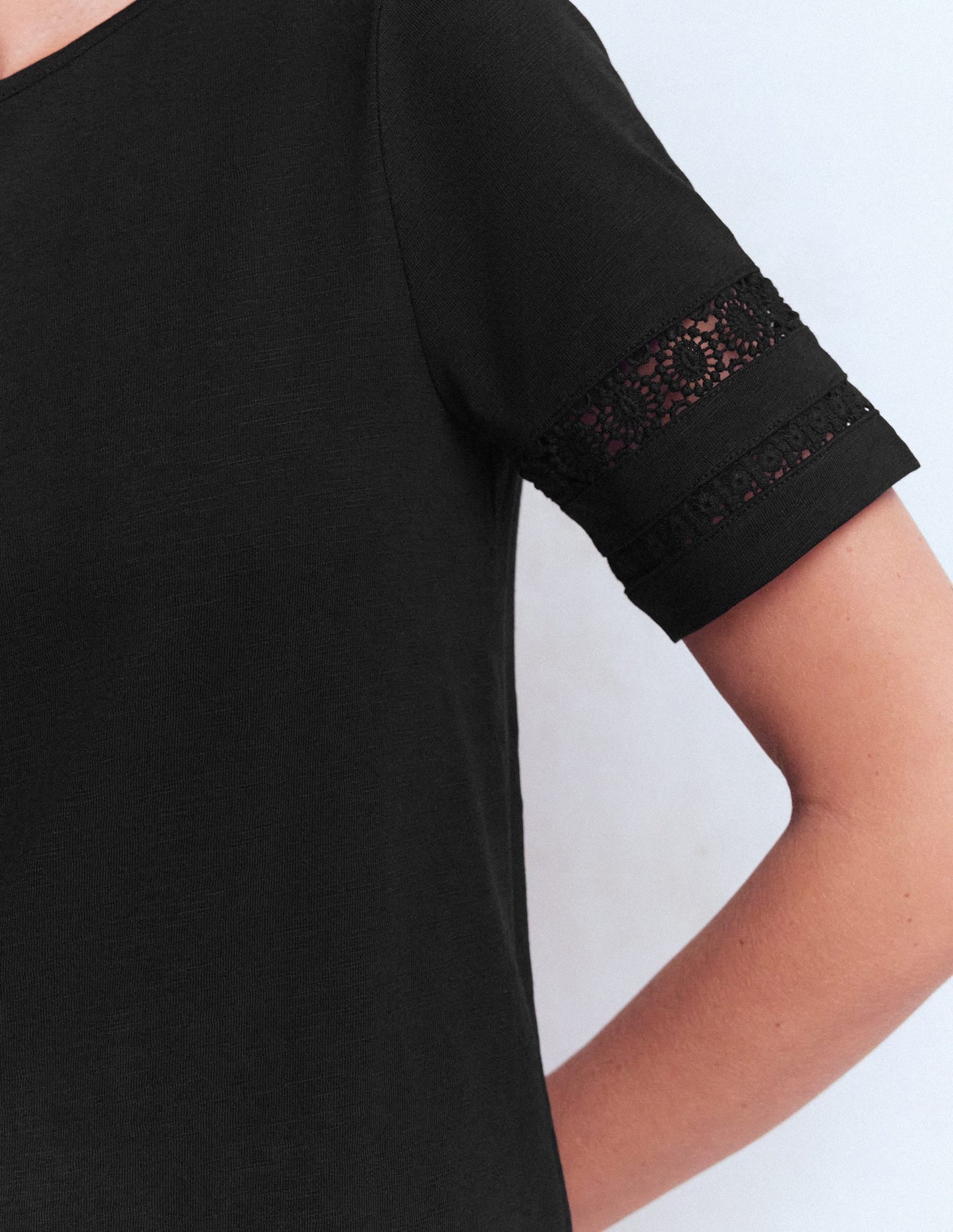 Hattie Jersey T-shirt Dress-Black