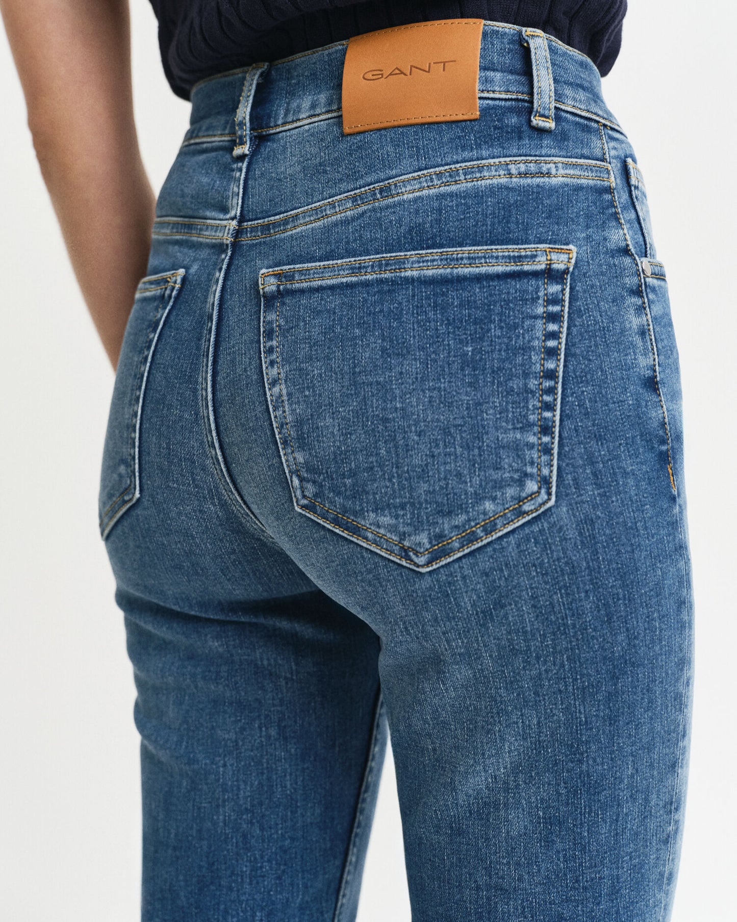 Jean coupe slim court