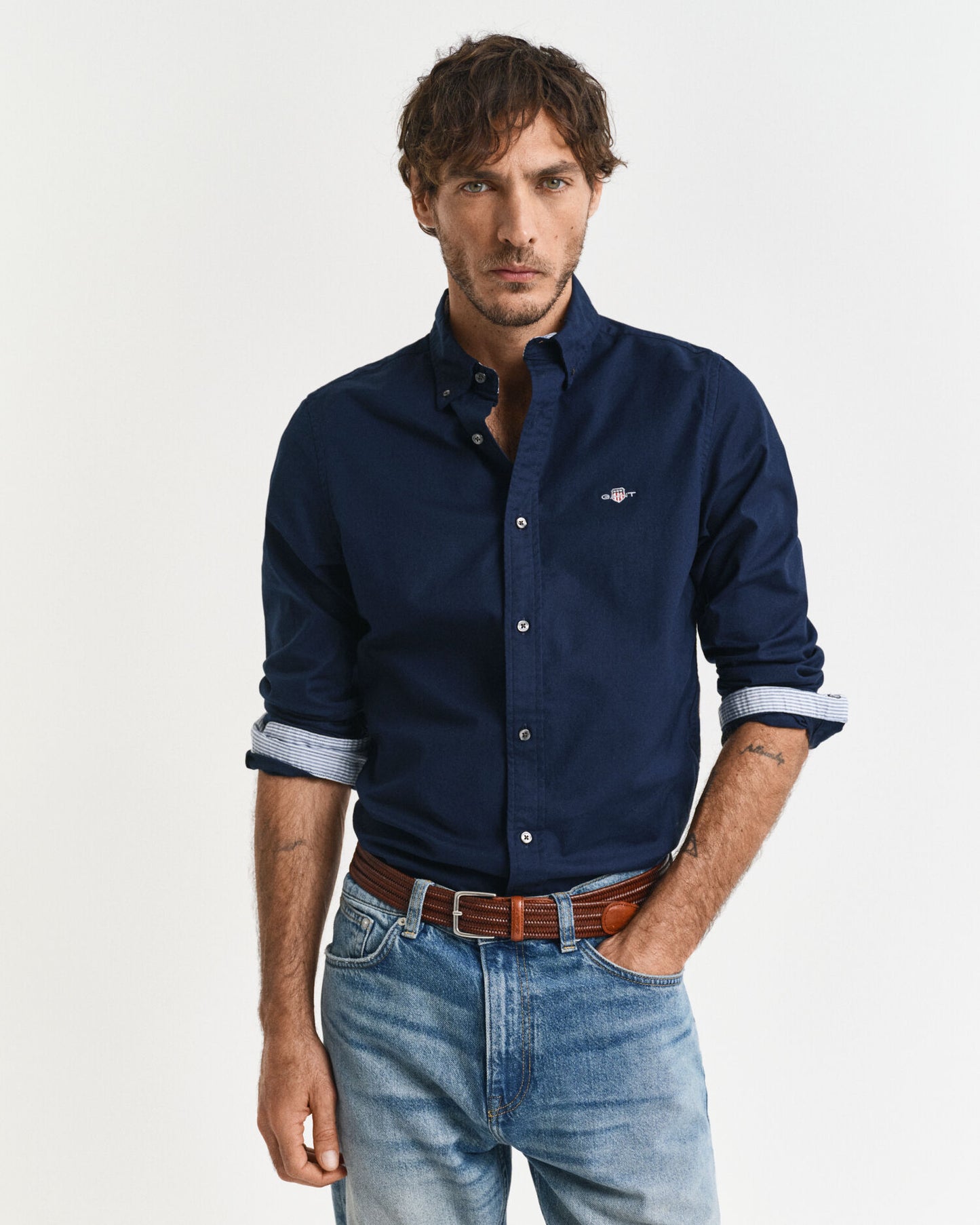 Chemise Oxford cintrée extensible