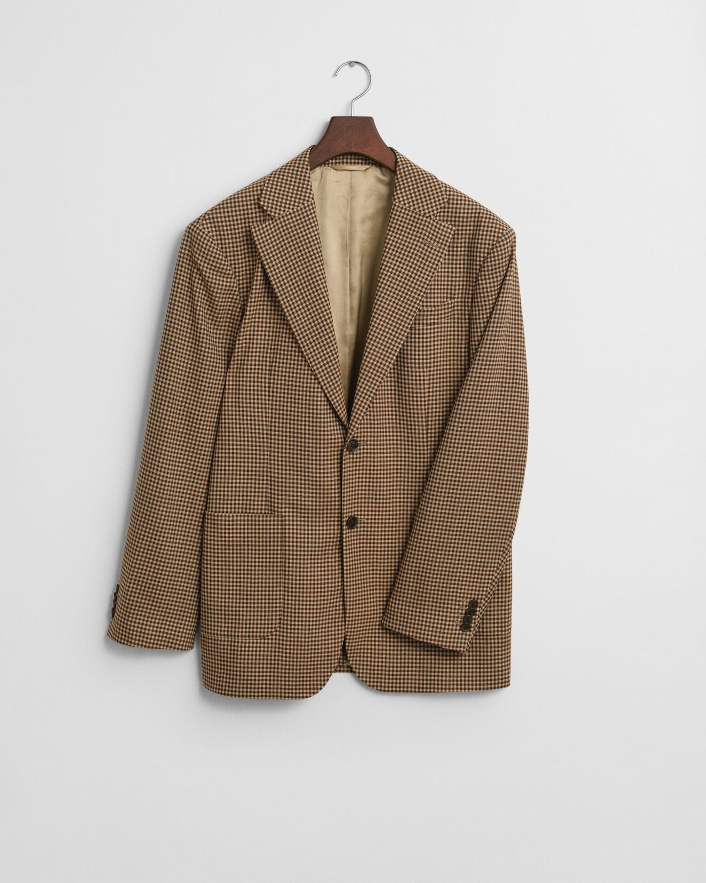 Blazer coupe décontractée à carreaux vichy