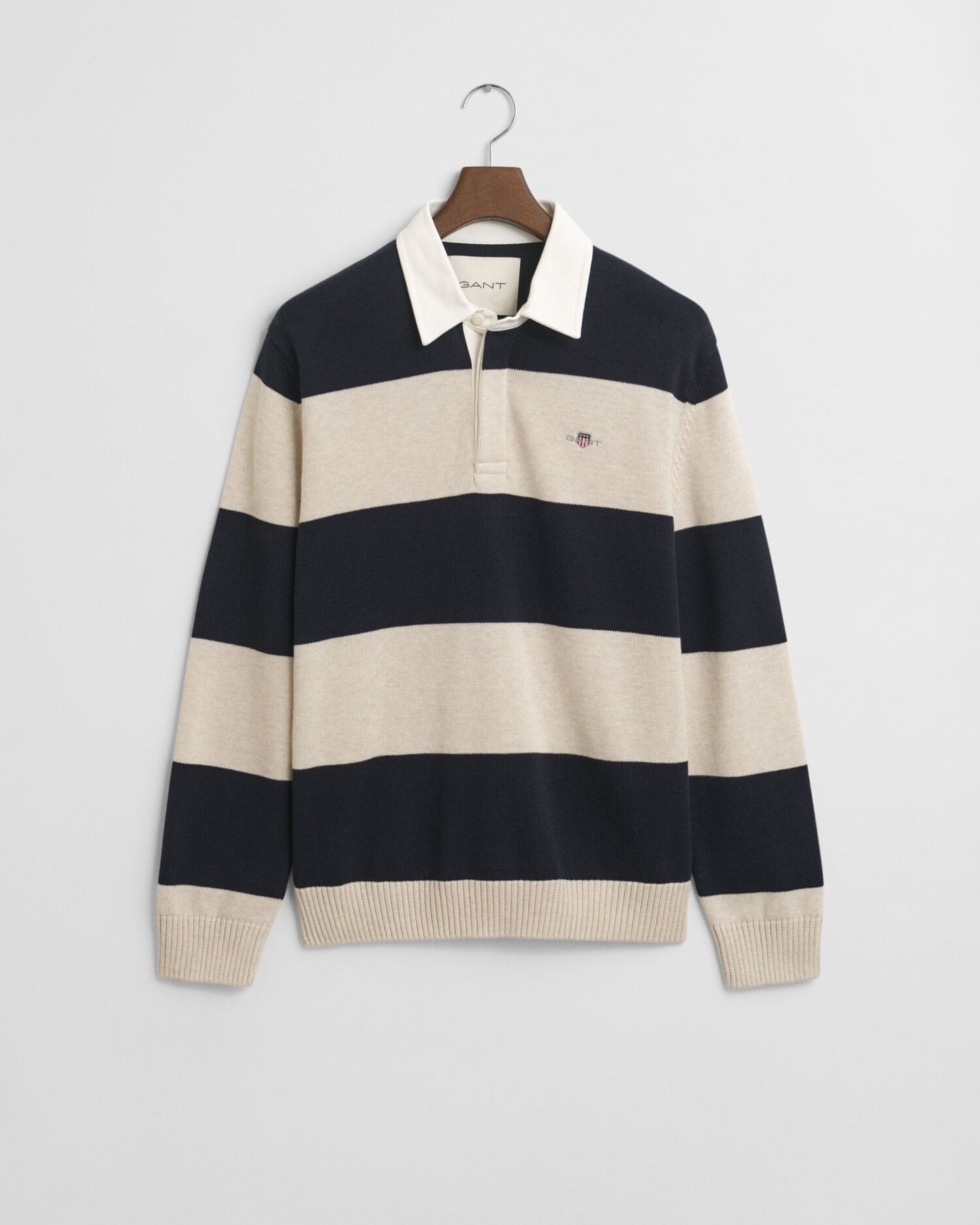 Gestreifter Polo-Pullover