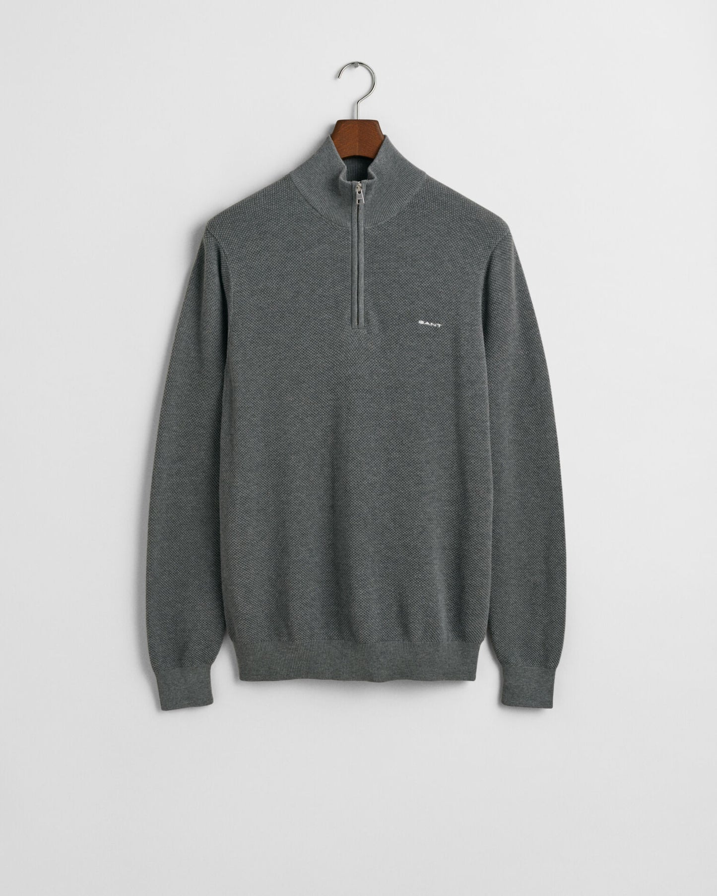 Baumwoll-Pikee-Half-Zip-Pullover