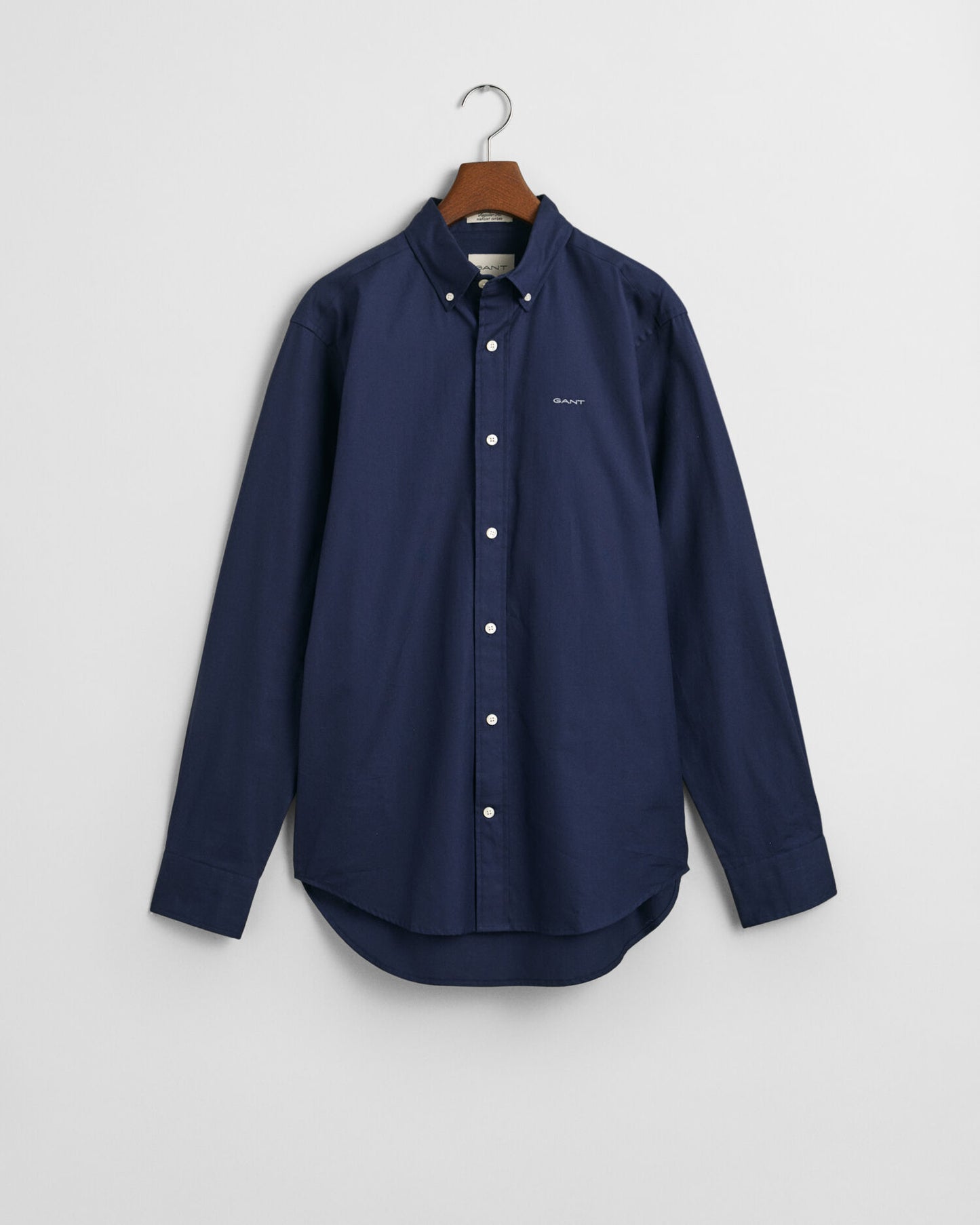 Chemise Oxford en point de croix coupe droite