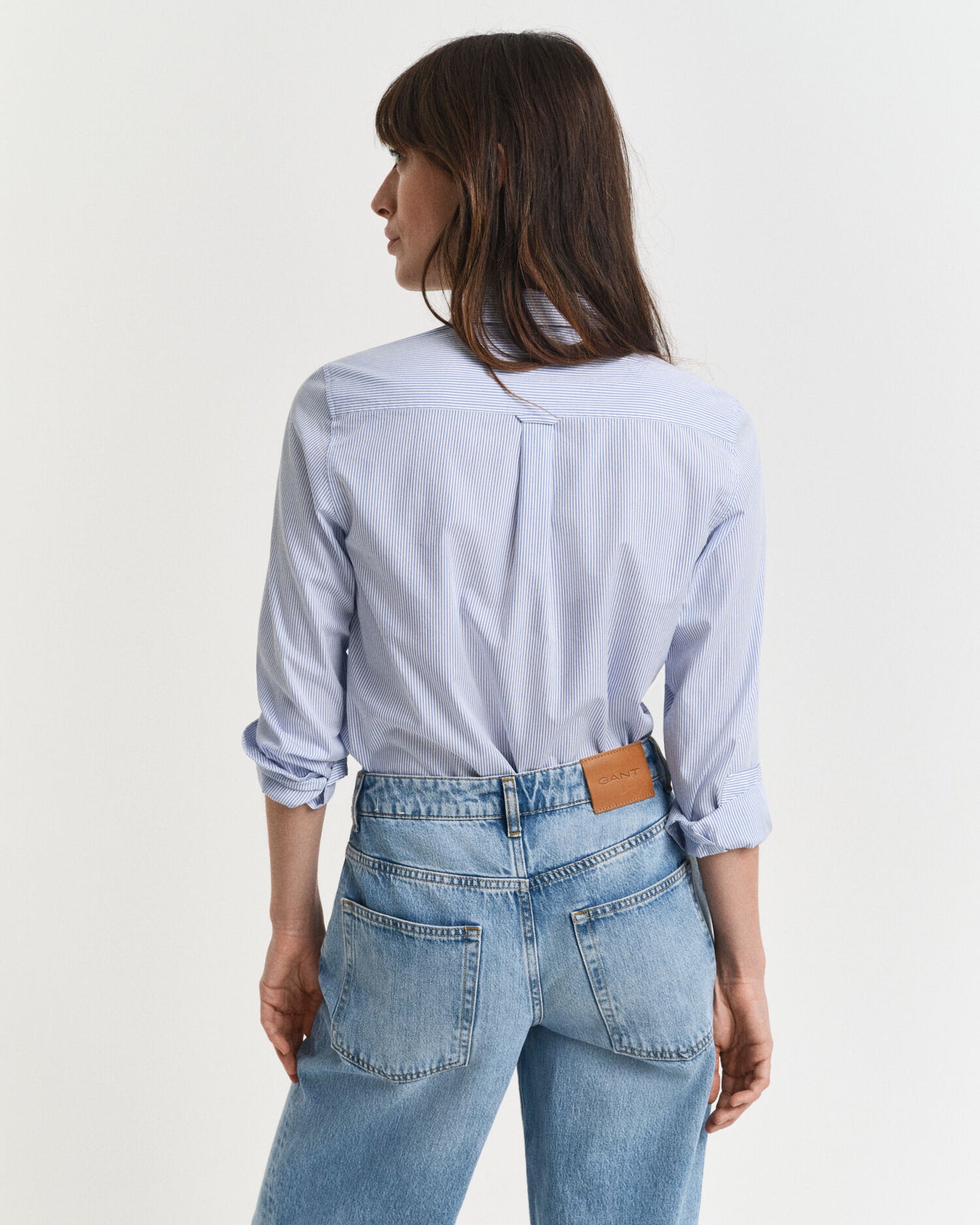 Regular Fit Gestreiftes Hemd aus Popeline
