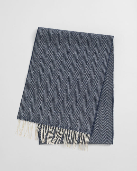 Écharpe en laine à chevrons