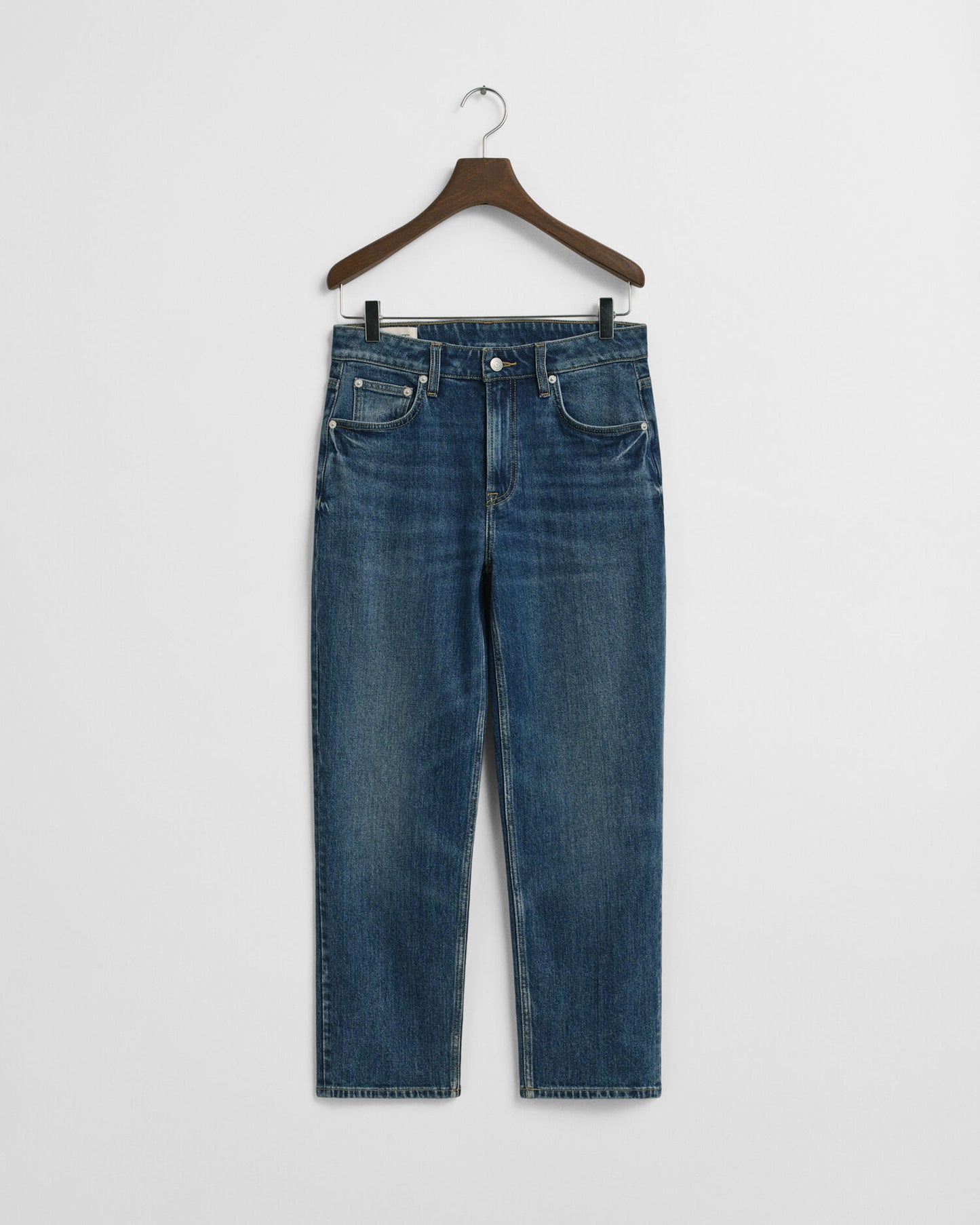 Jean cropped coupe droite extensible