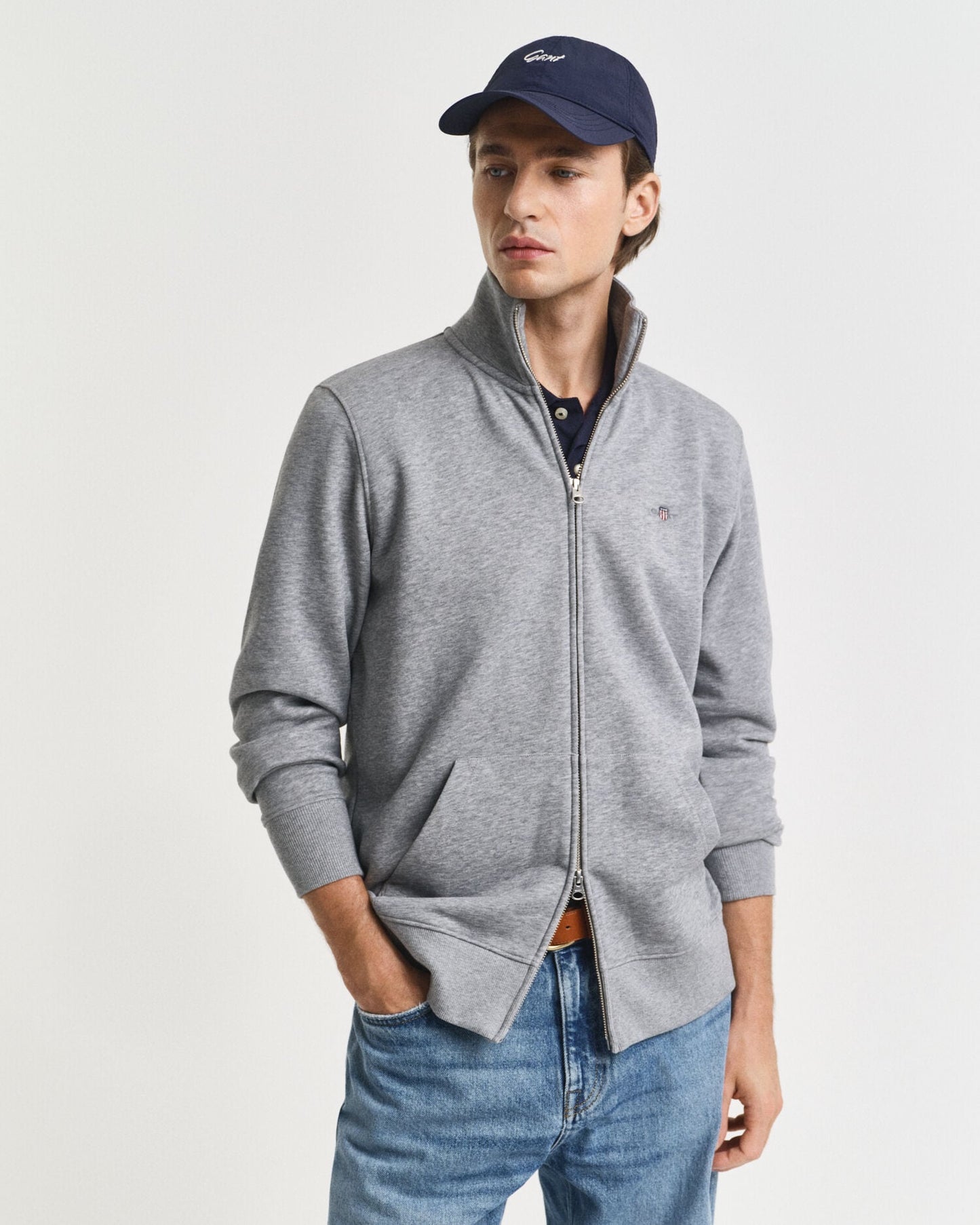 Shield-Sweatshirt mit Reißverschluss