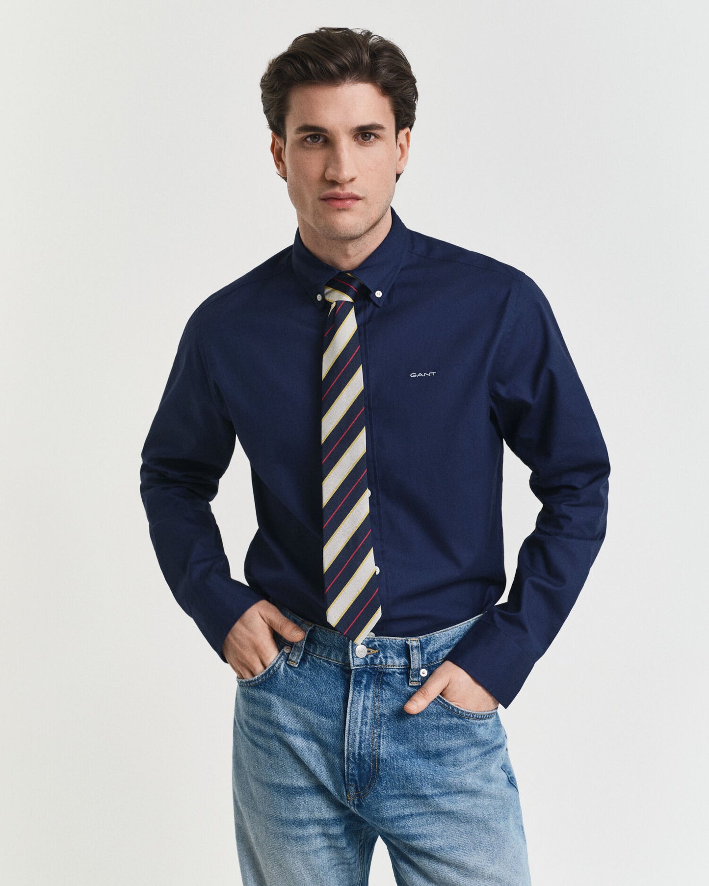 Chemise Oxford en point de pin coupe classique
