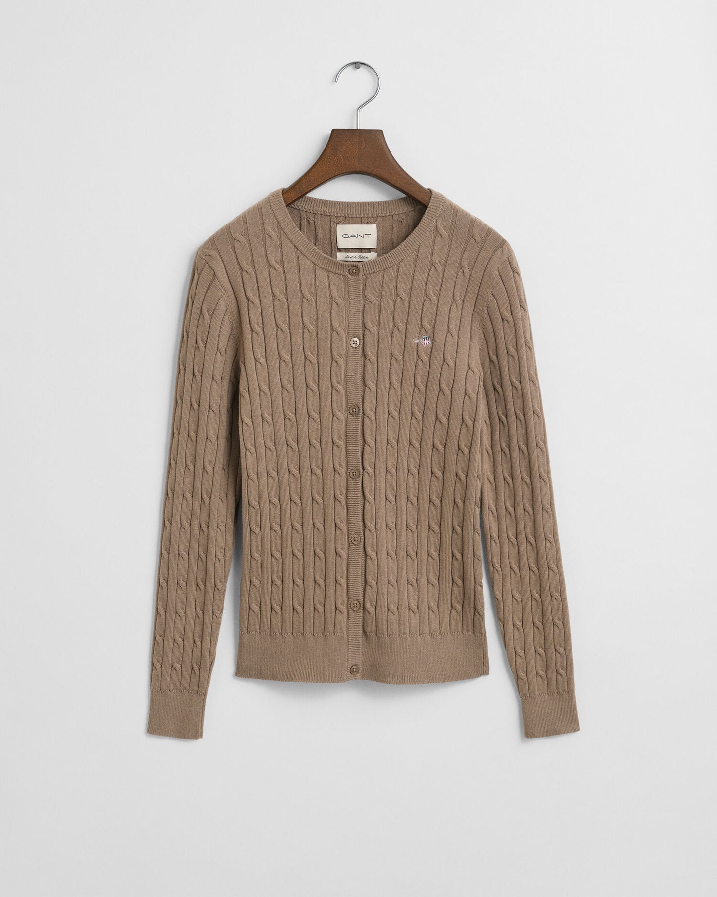 Cardigan torsadé en coton extensible