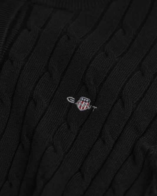 Cardigan en maille torsadée de coton stretch