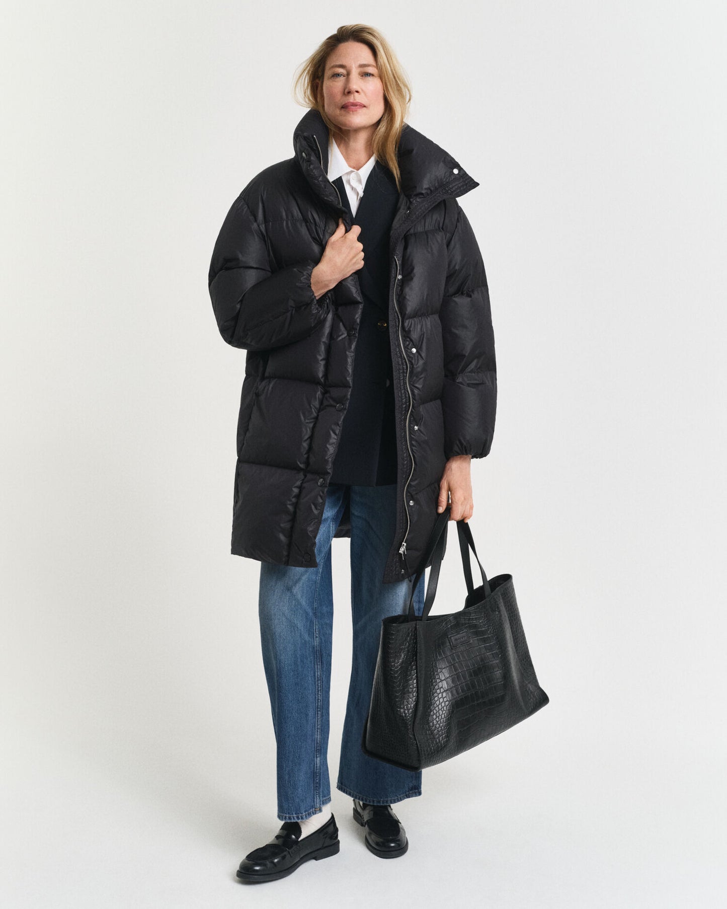 Daunenmantel im Relaxed Fit