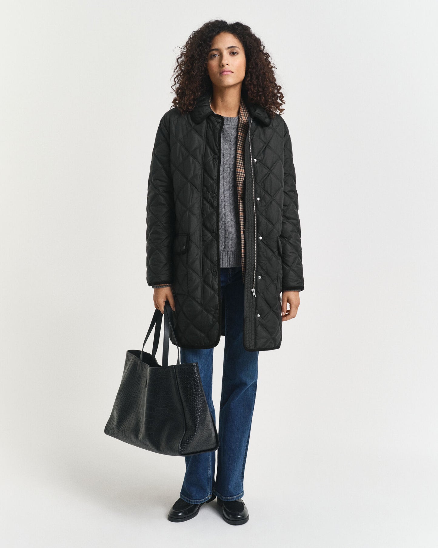 Steppjacke mit Kordbesatz