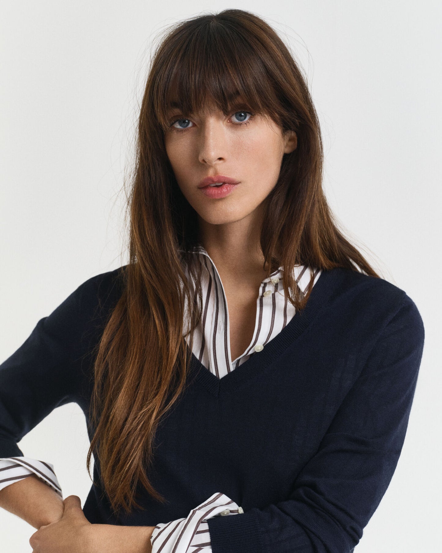 Pull en Laine Mérinos Extrafine Col V