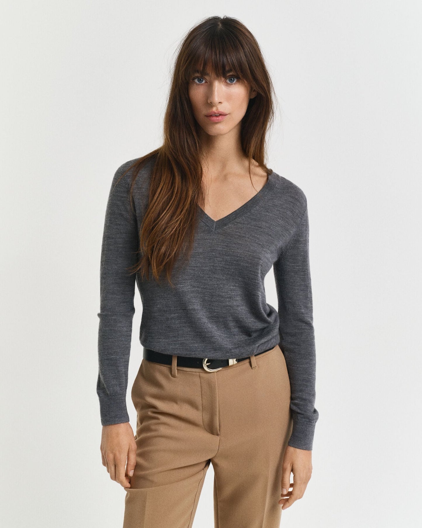 Pull en Laine Mérinos Extrafine Col V