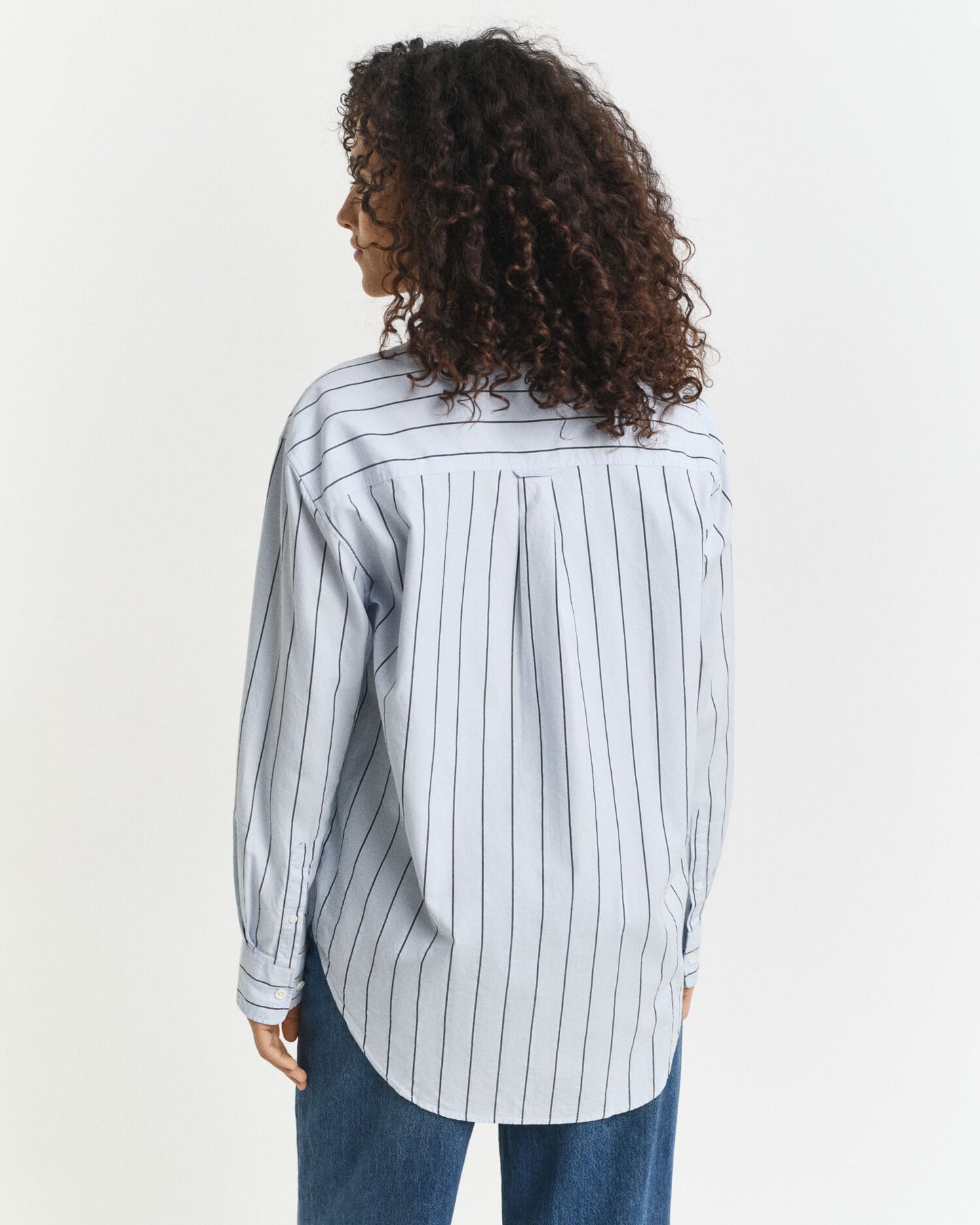 Chemise Oxford de luxe rayée à coupe décontractée