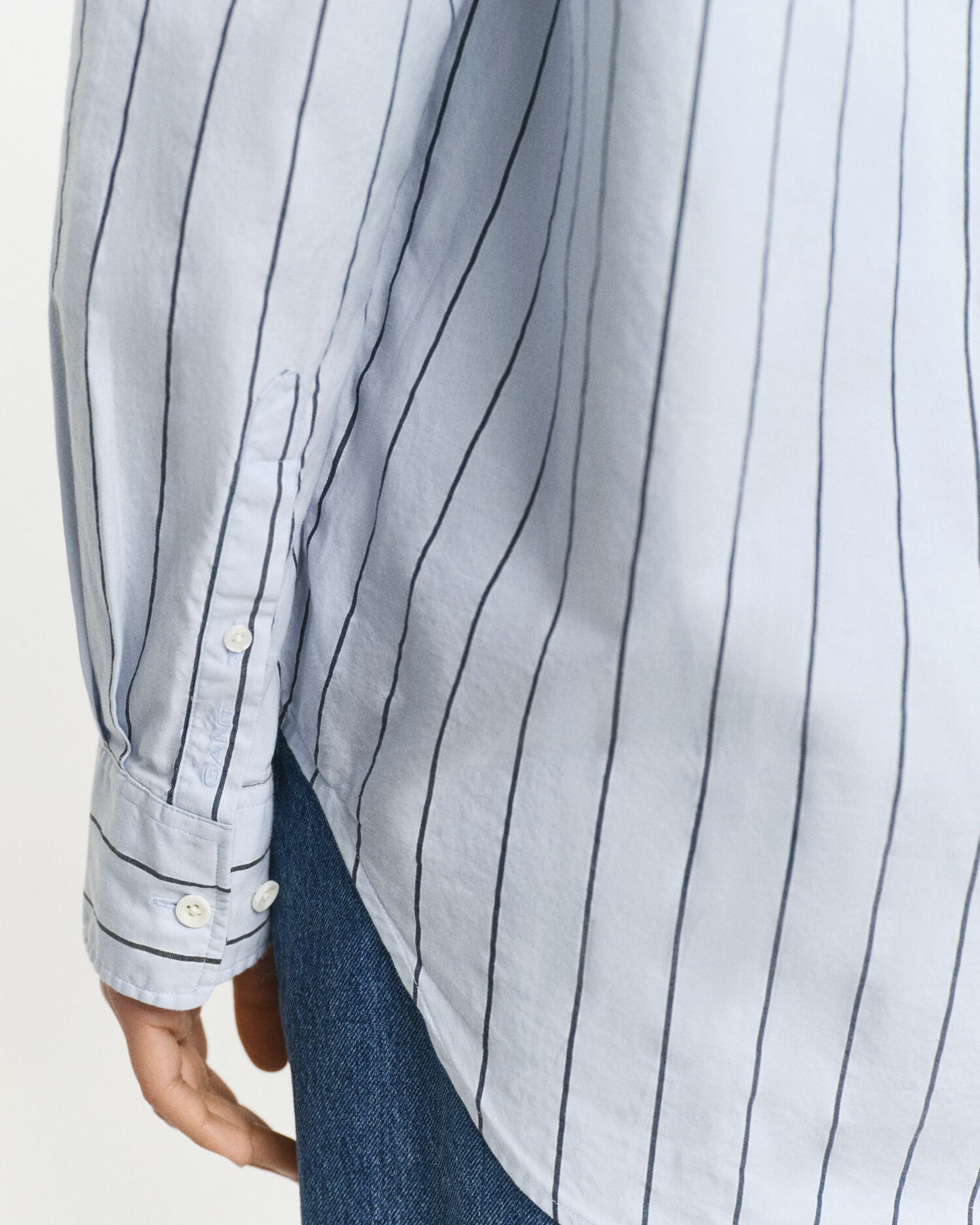 Chemise Oxford de luxe rayée à coupe décontractée