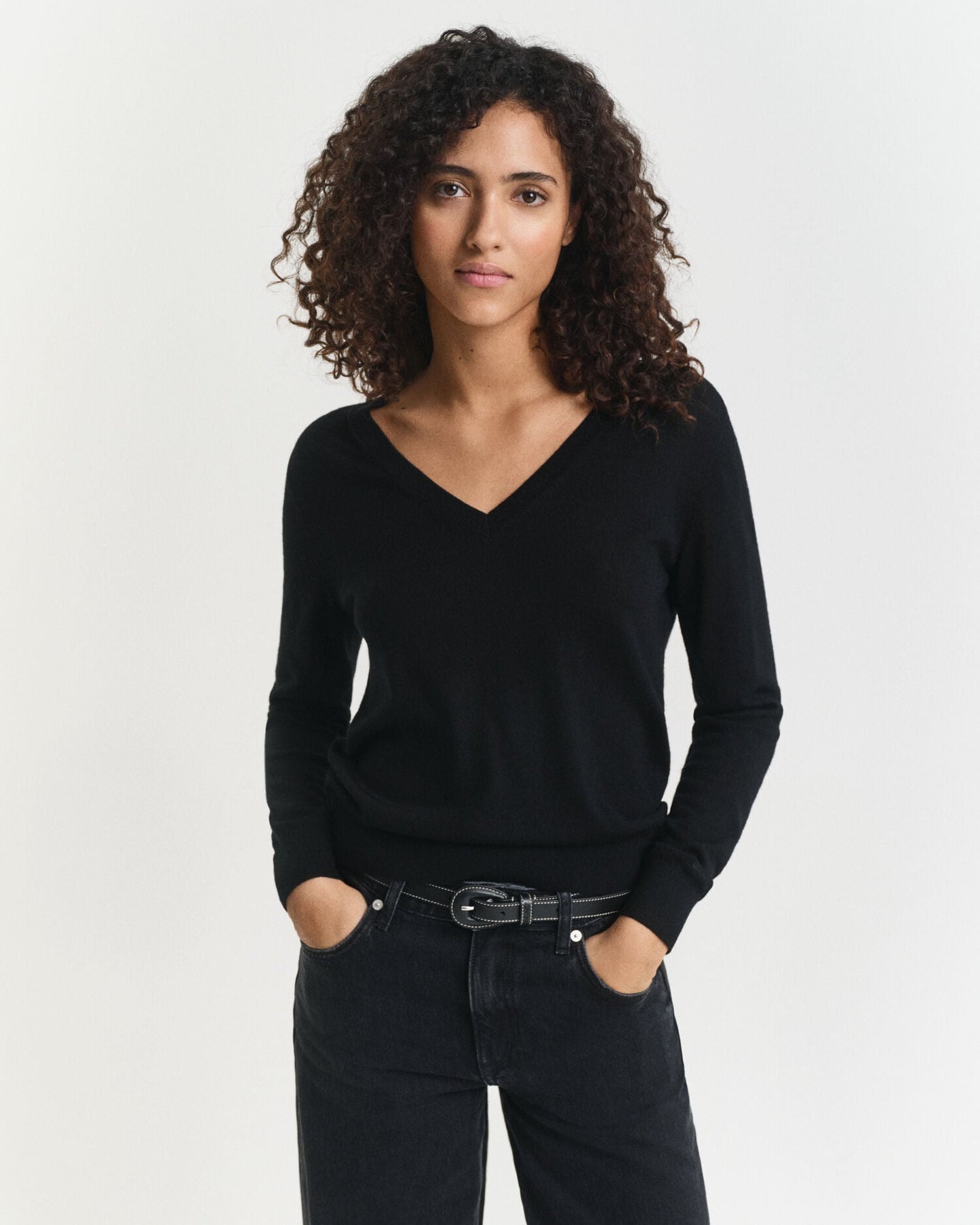 Pull en Laine Mérinos Extrafine Col V