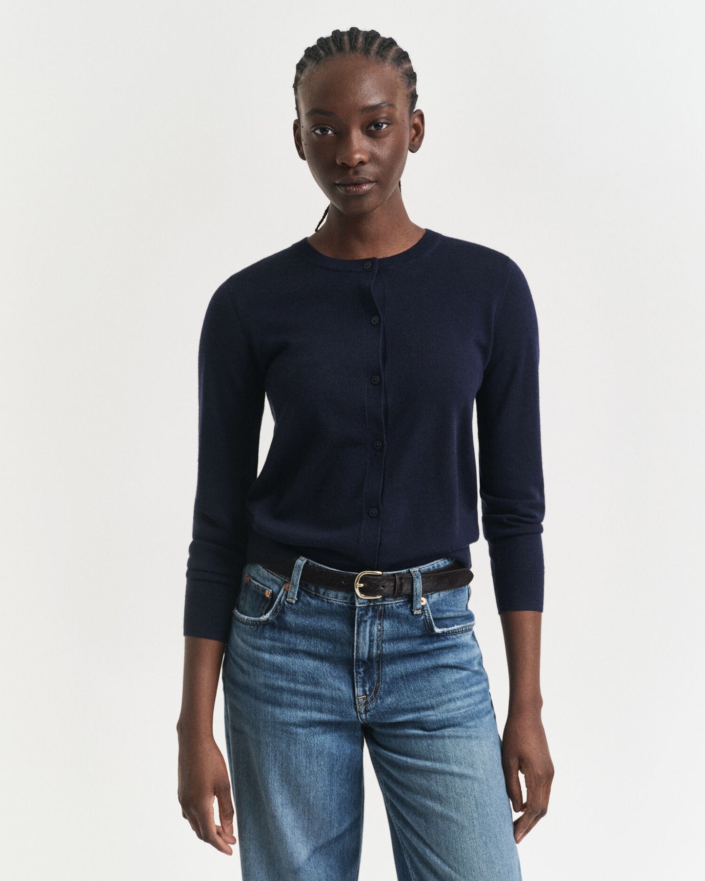 Strickjacke aus extrafeiner Merinowolle