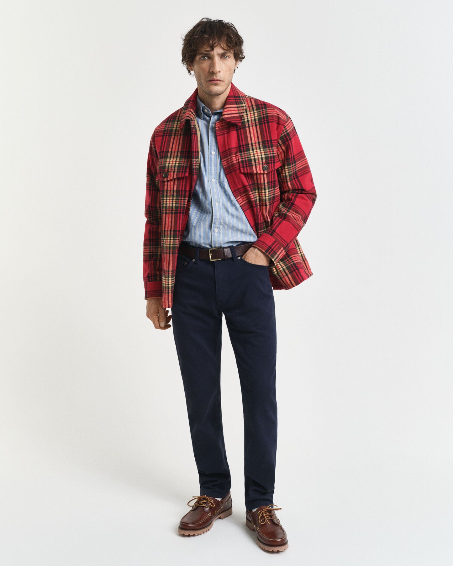 Jean en twill doux coupe droite