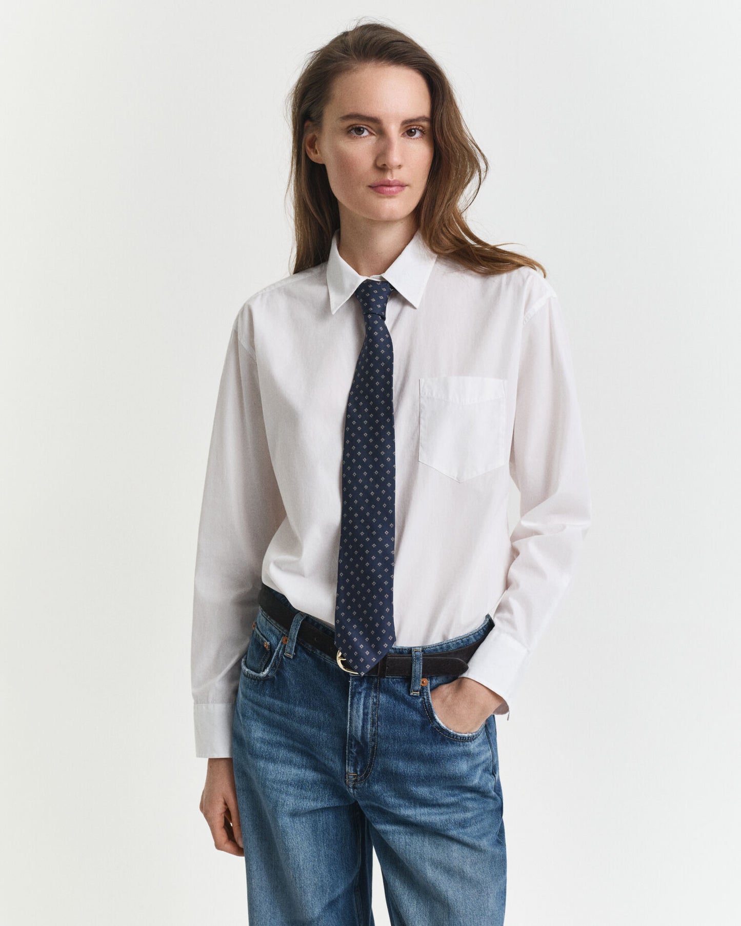 Relaxed Fit Hemd aus klassischem Popeline