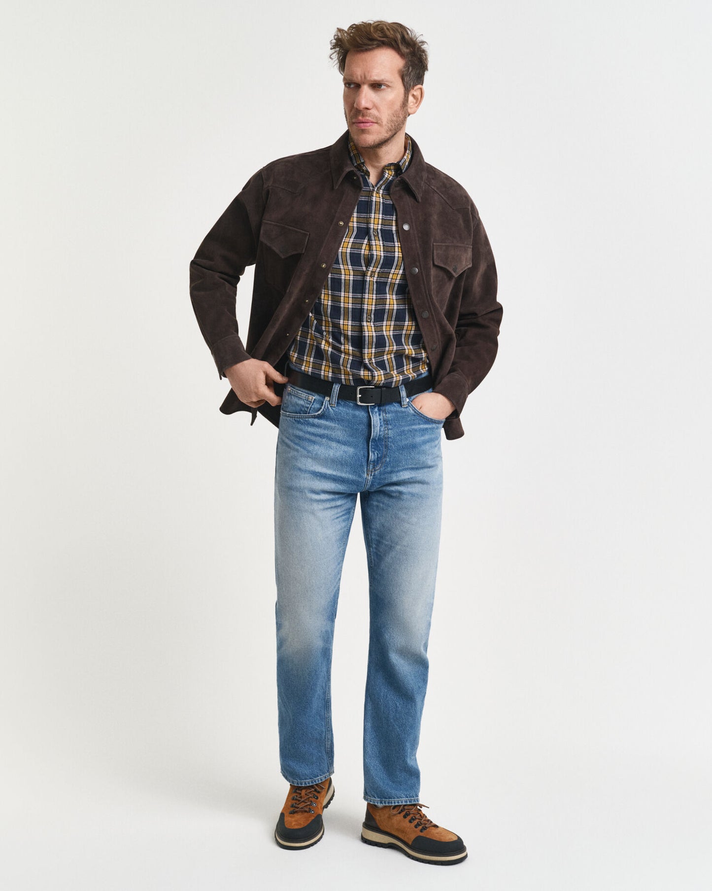 Chemise en flanelle à carreaux coupe classique "Windblown"
