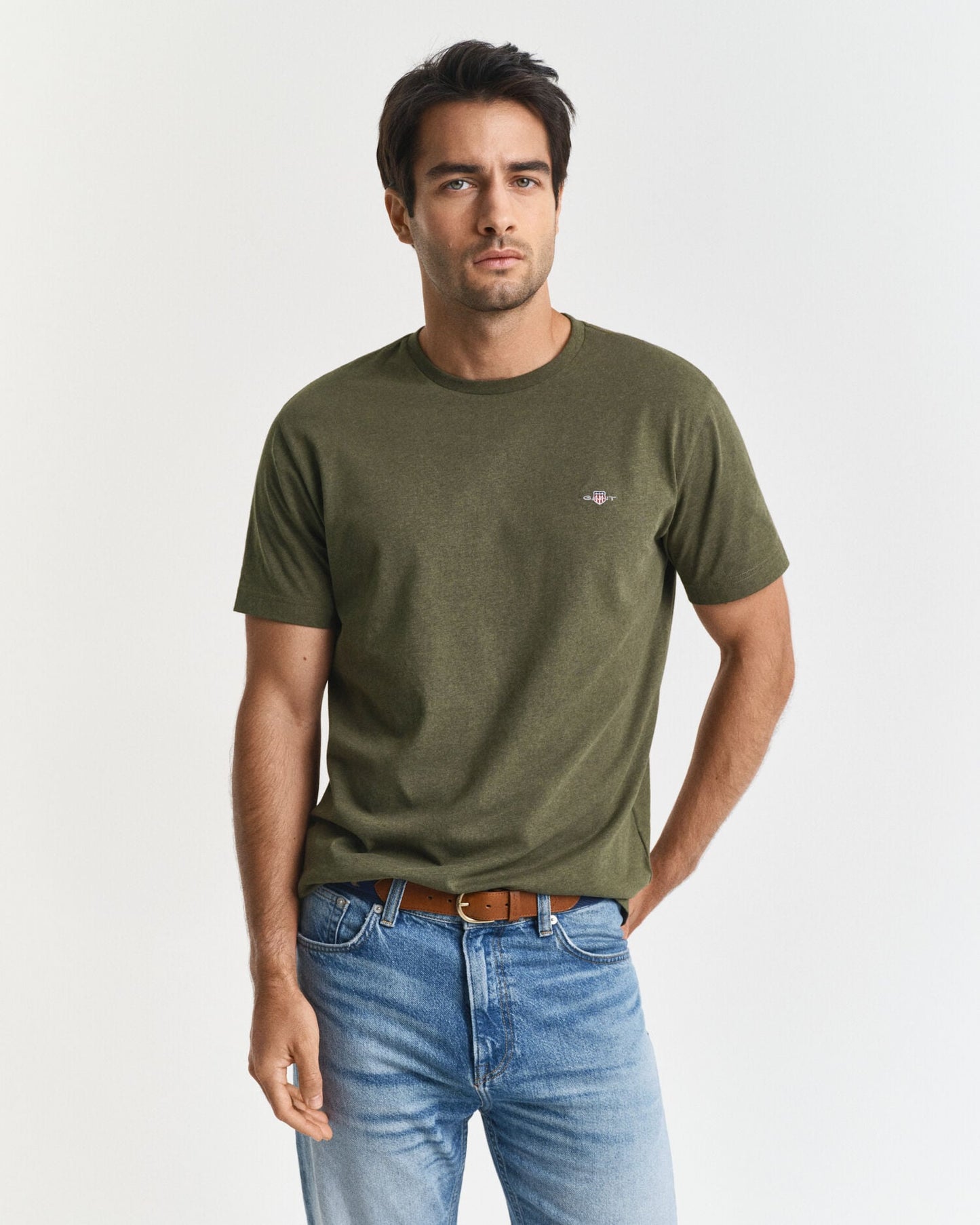 T-shirt écusson coupe droite