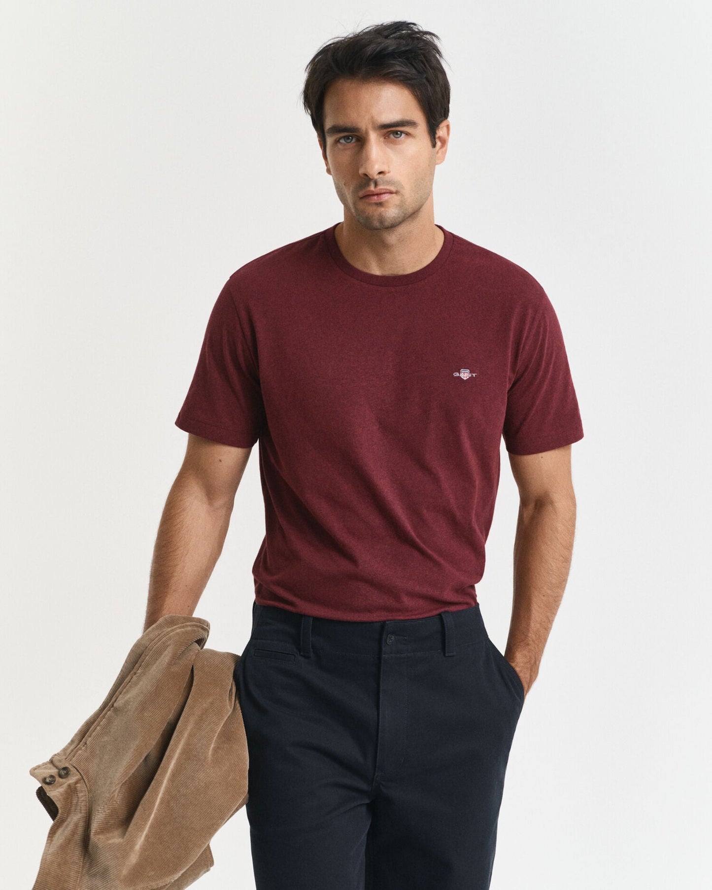 T-shirt écusson coupe droite