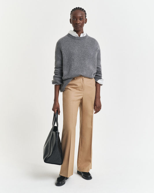 Pantalon ajusté en mélange de laine