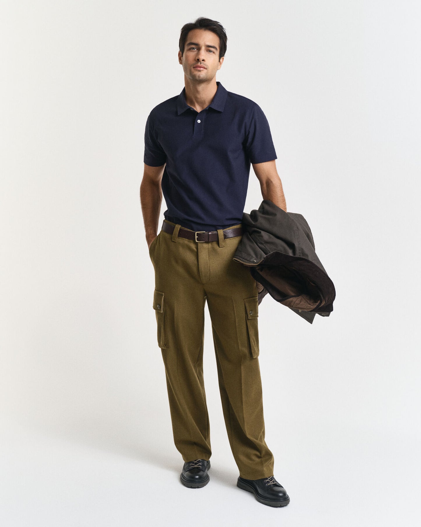 Polohemd aus Twill-Struktur