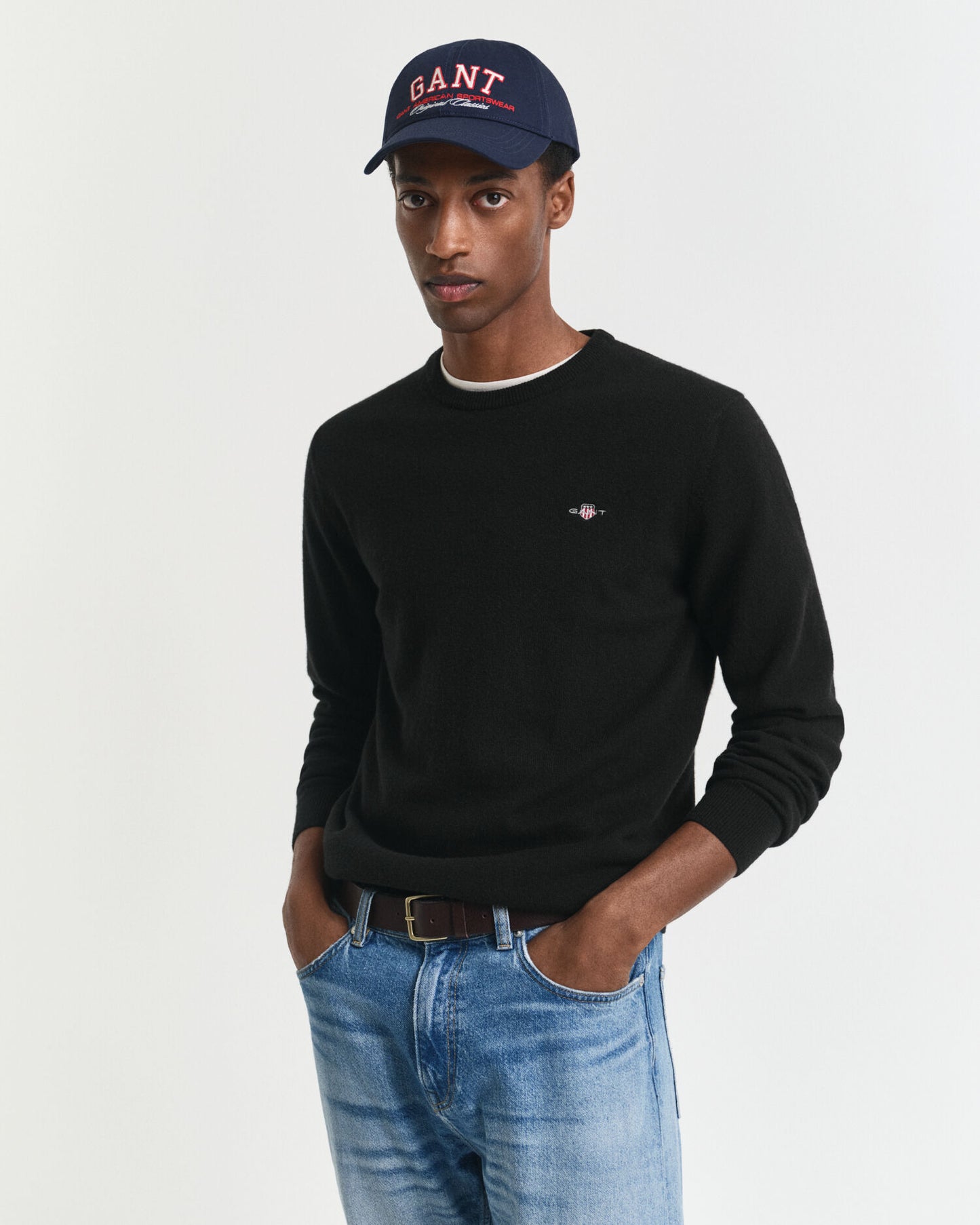 Pull ras du cou en lambswool extrafin