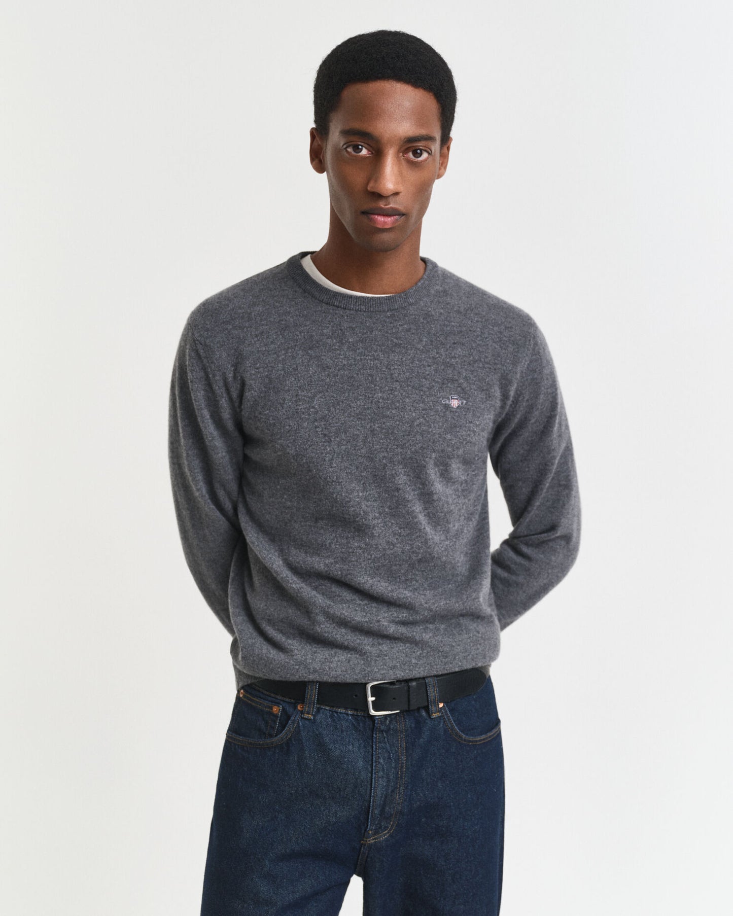Pull ras du cou en lambswool extrafin