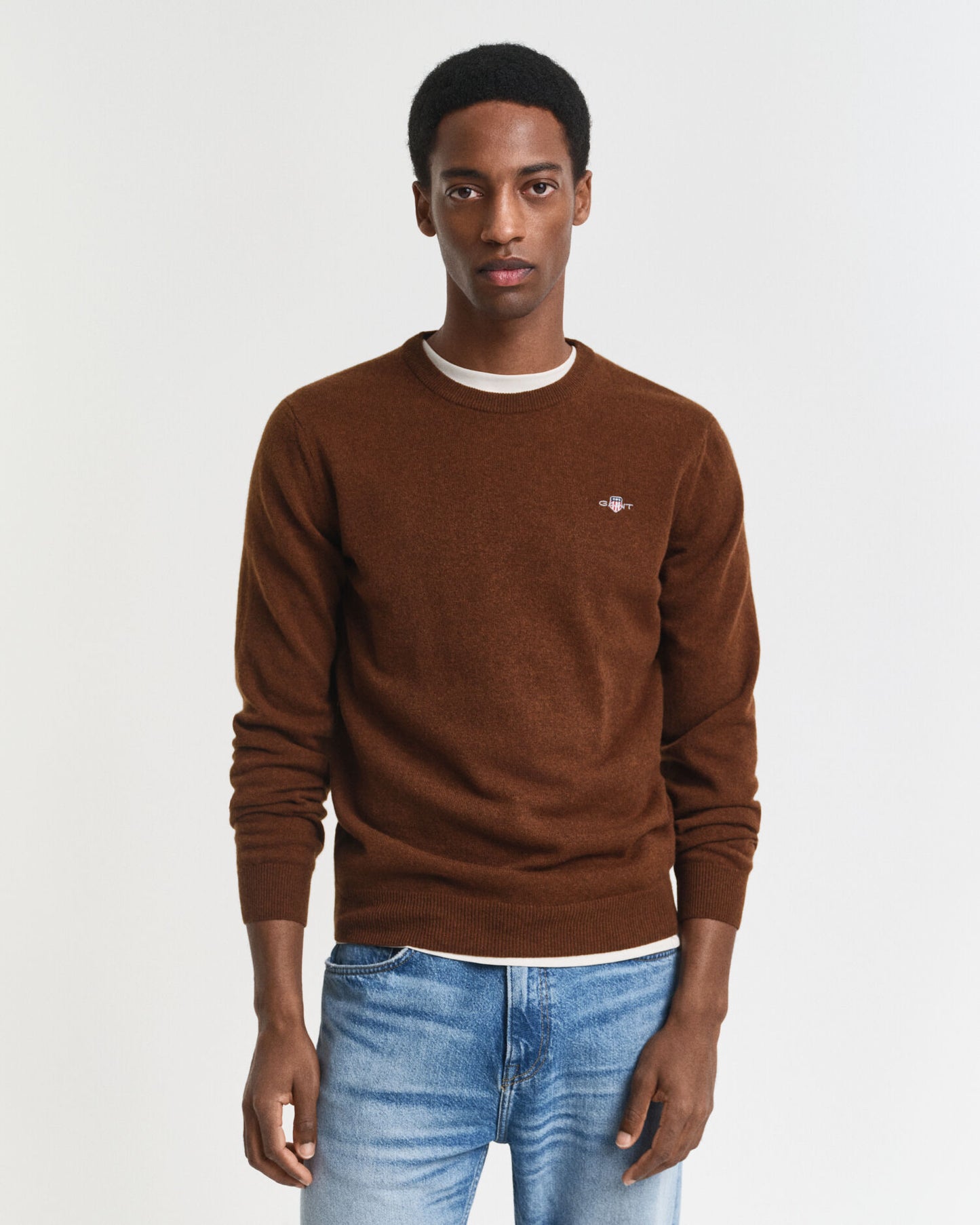 Pull ras du cou en lambswool extrafin
