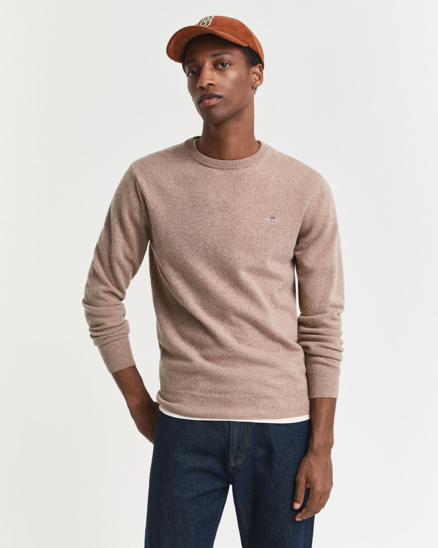 Pull ras du cou en lambswool extrafin