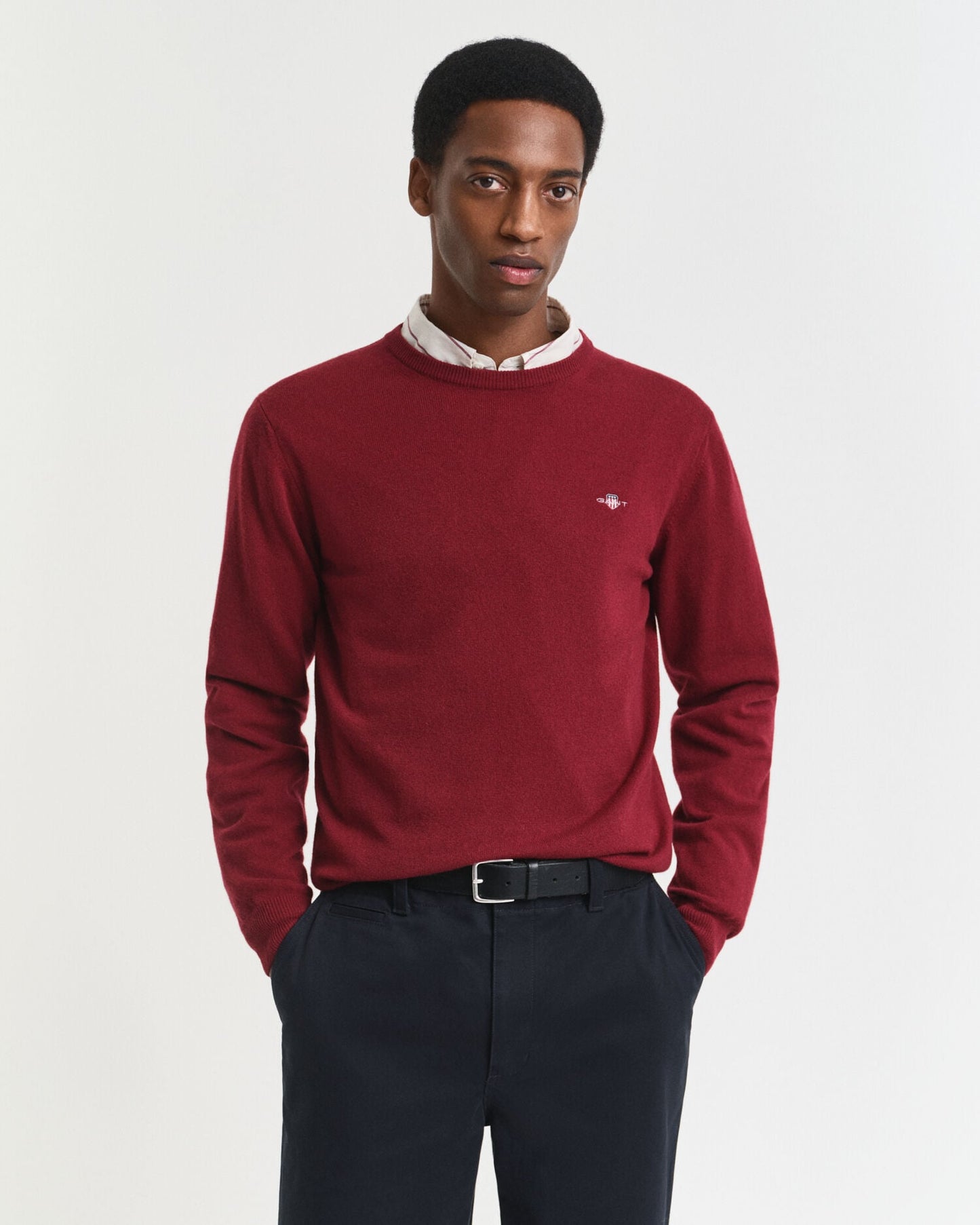 Pull ras du cou en lambswool extrafin