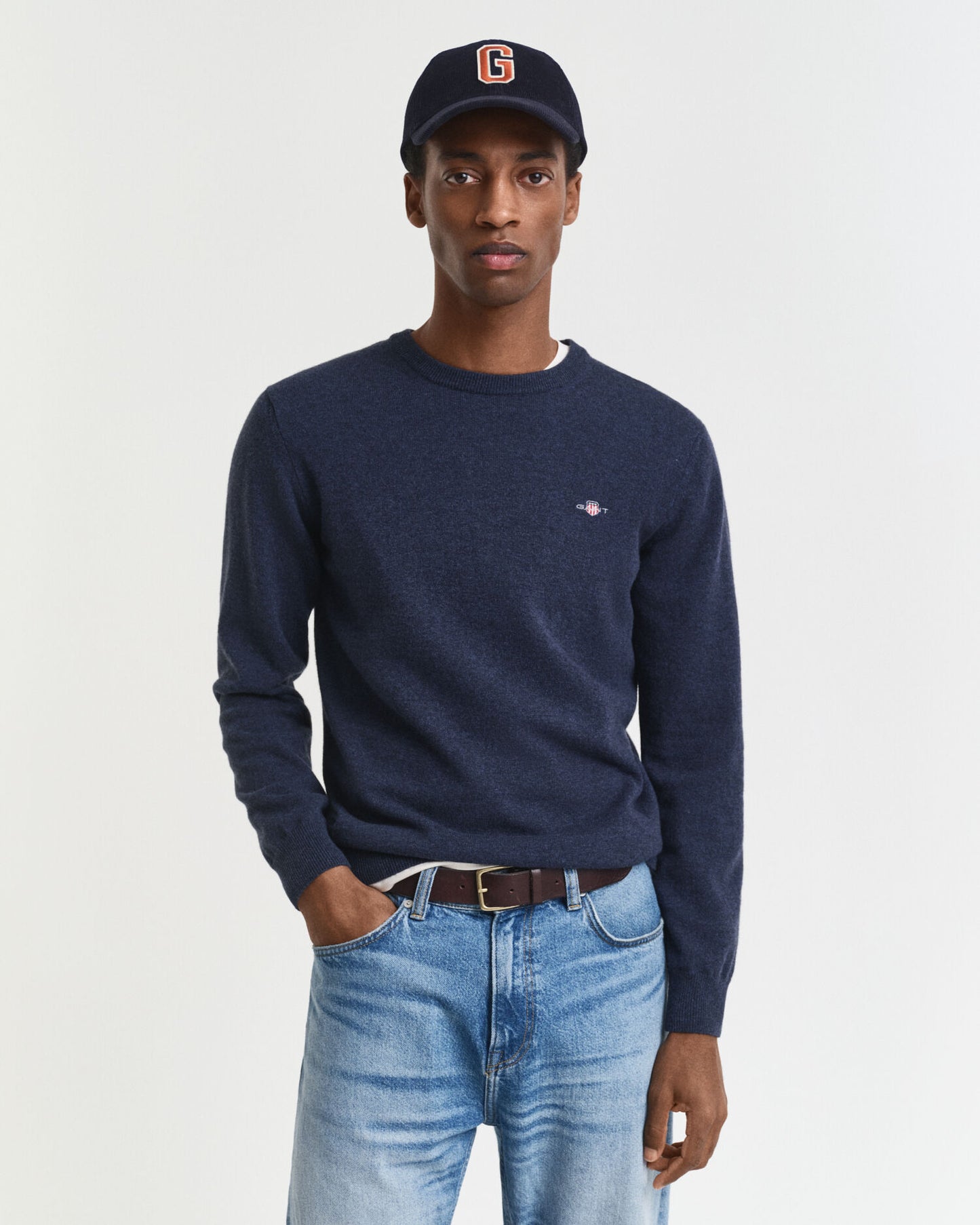 Pull ras du cou en lambswool extrafin