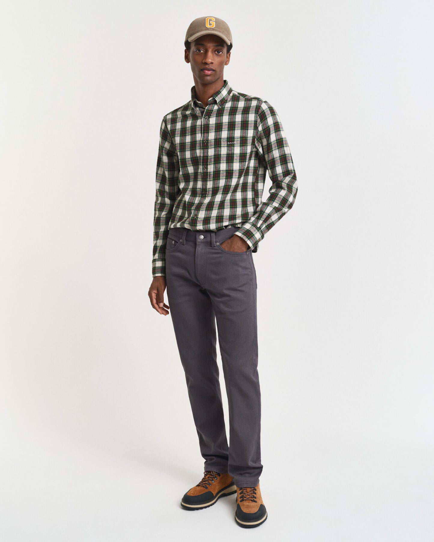 Jean en twill doux coupe droite