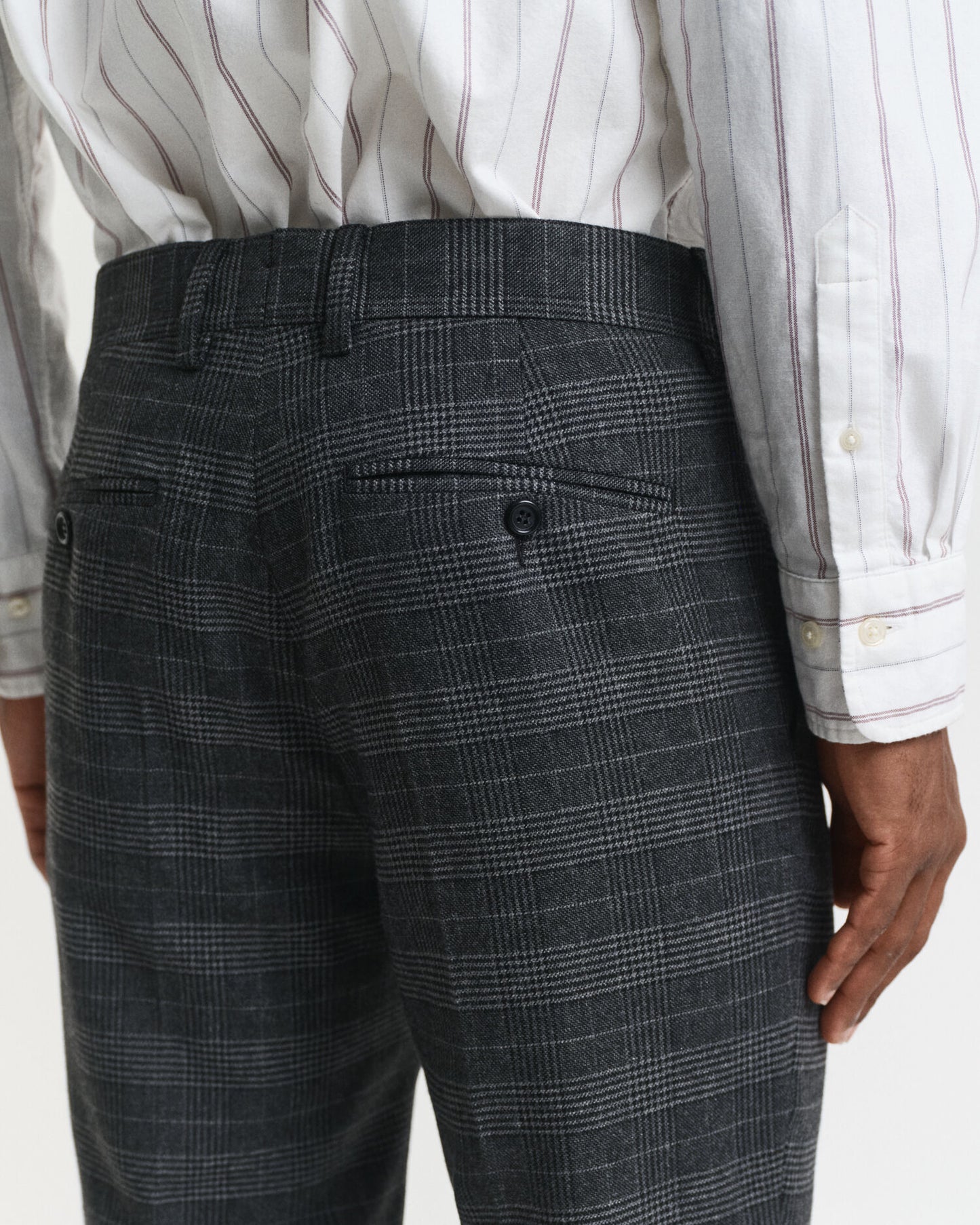 Pantalon de costume coupe ajustée Prince de Galles