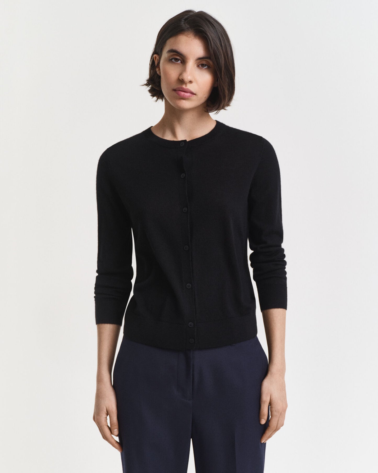 Strickjacke aus extrafeiner Merinowolle