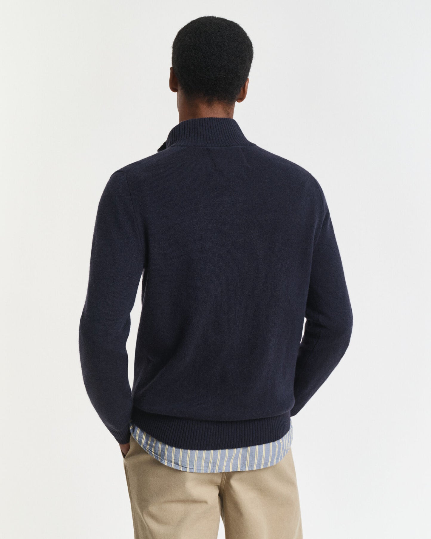 Pull à demi-glissière en cachemire