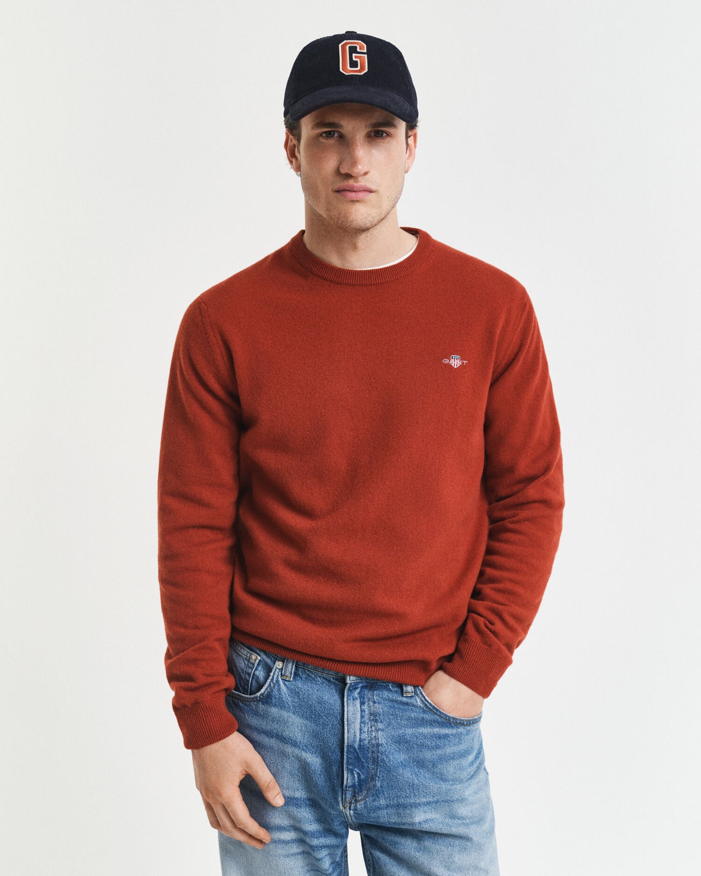 Pull ras du cou en lambswool extrafin