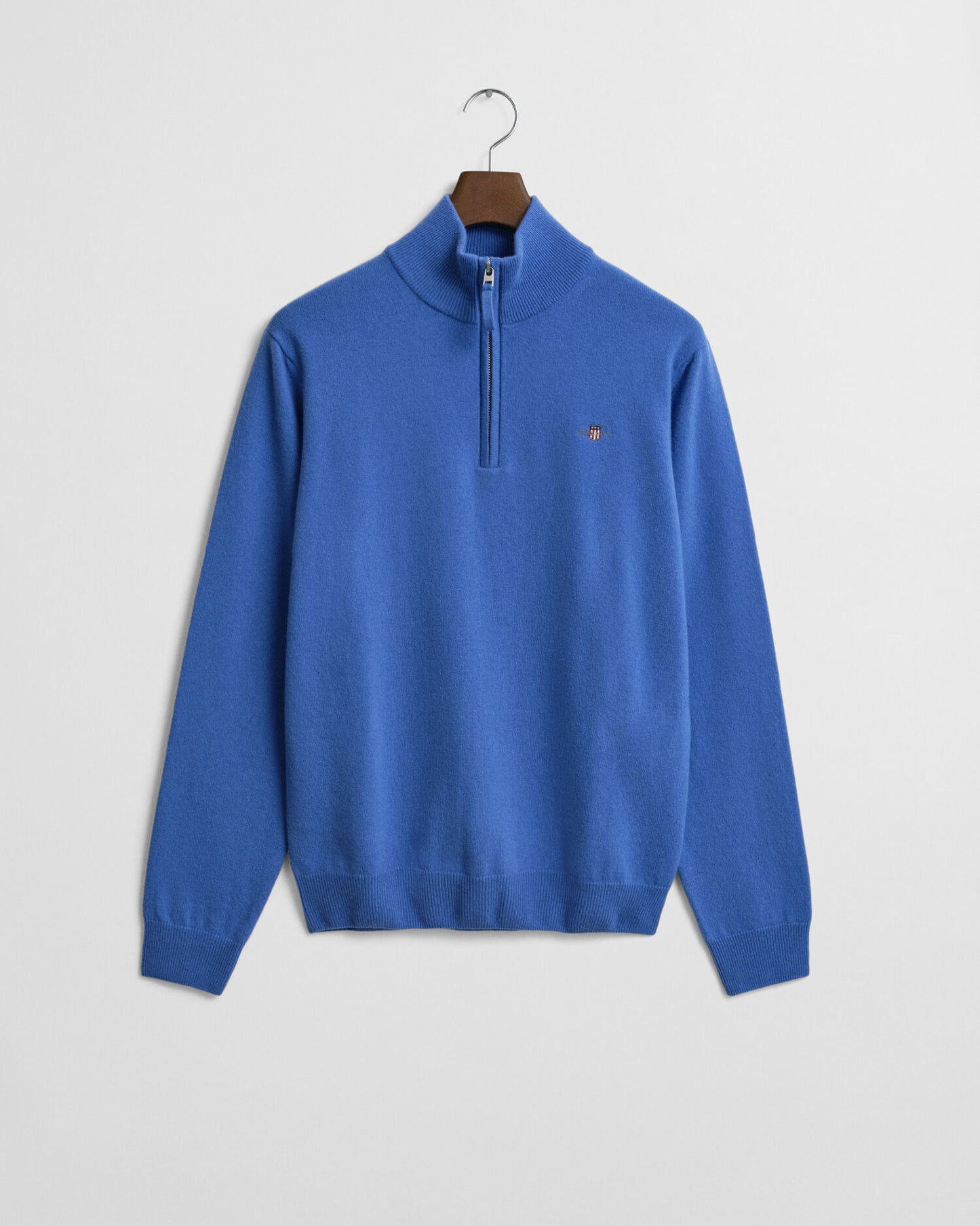 Halb-Zip-Pullover aus extrafeiner Lammwolle
