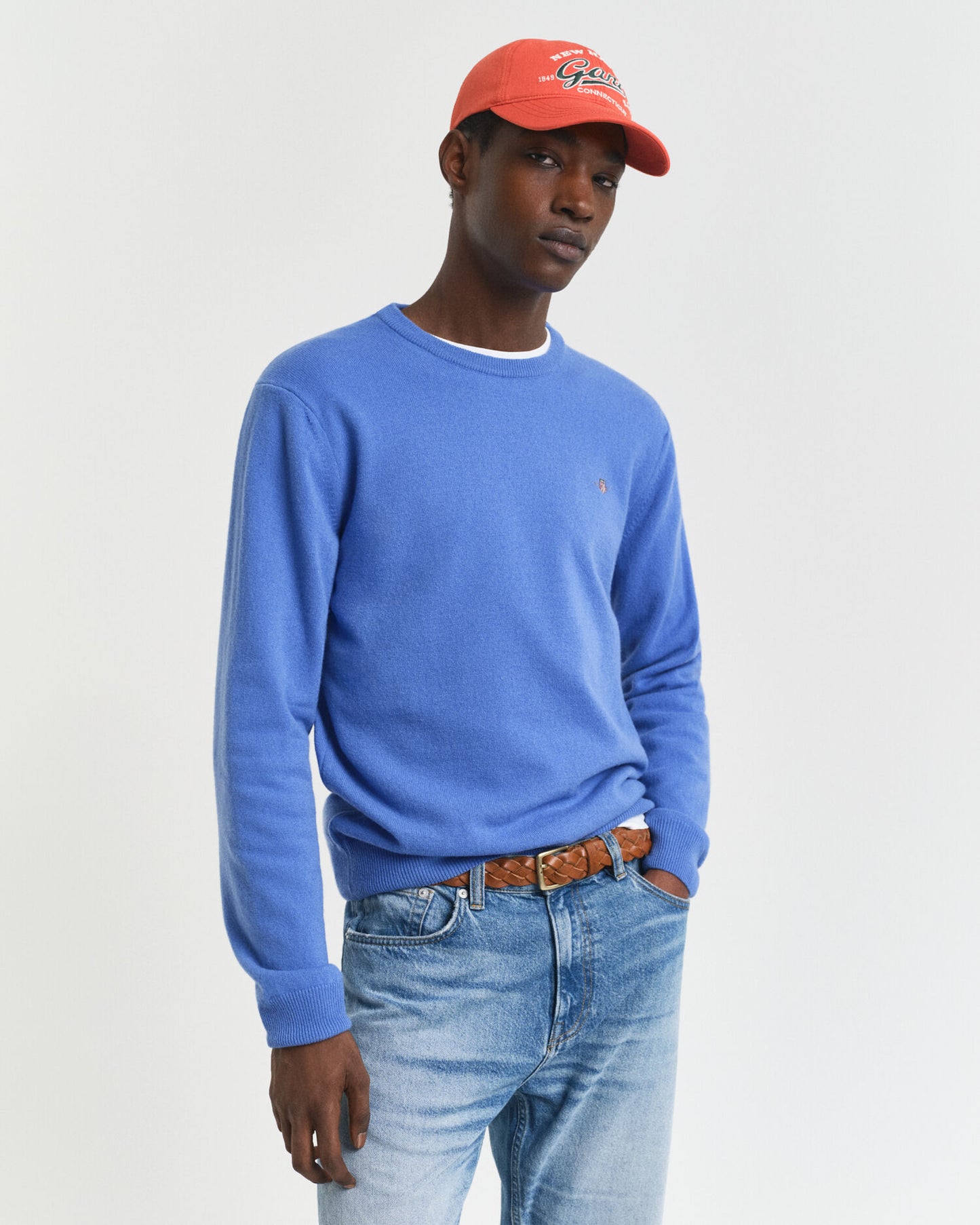 Pull ras du cou en lambswool extrafin