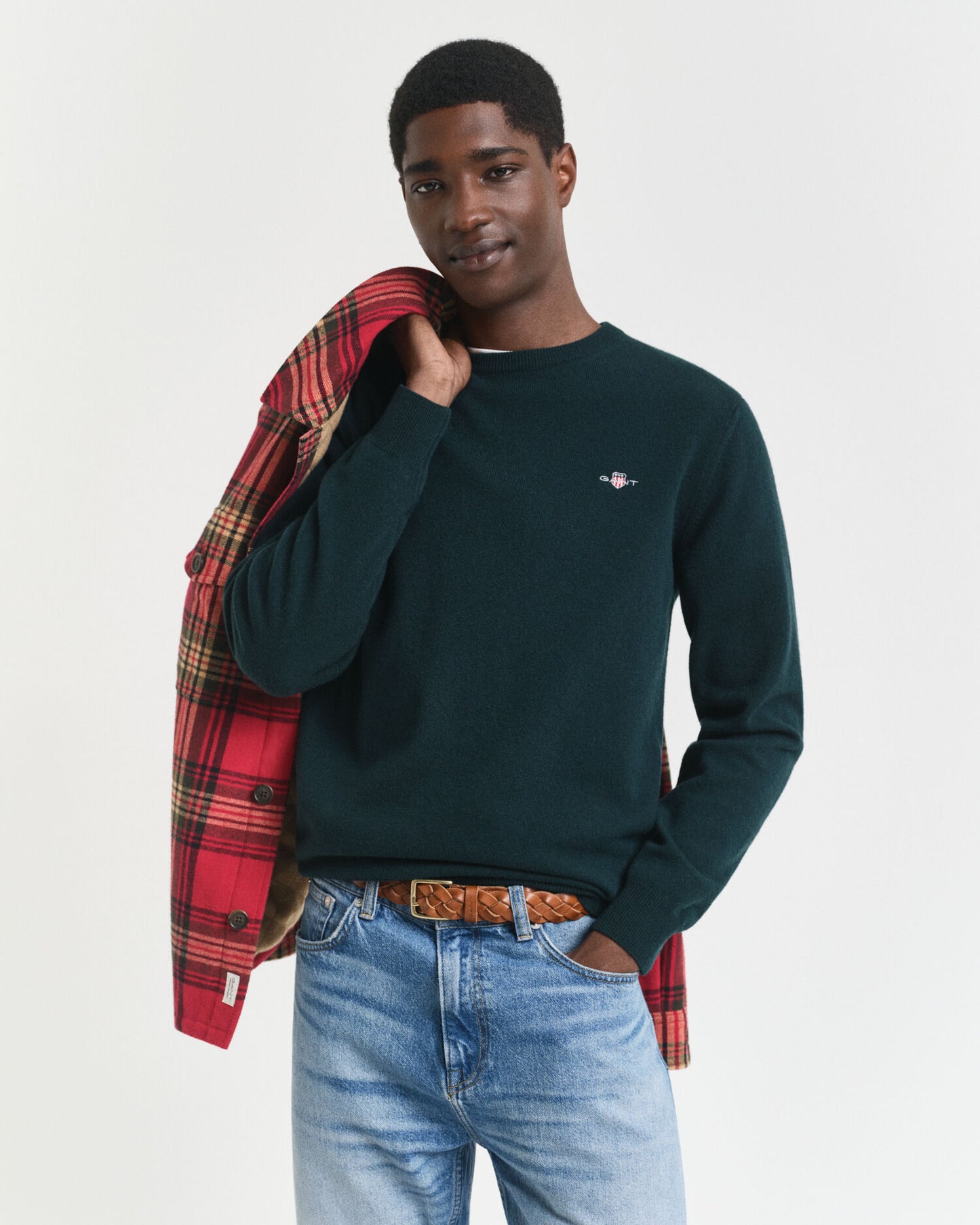 Pull ras du cou en lambswool extrafin