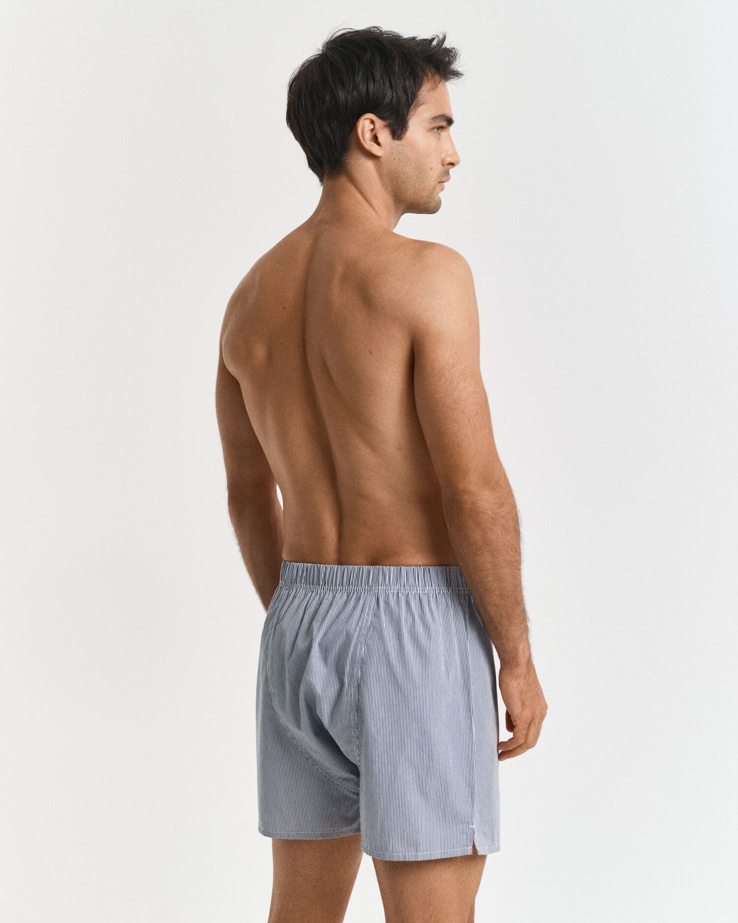 2er-Pack Boxershorts mit Streifen und unifarben