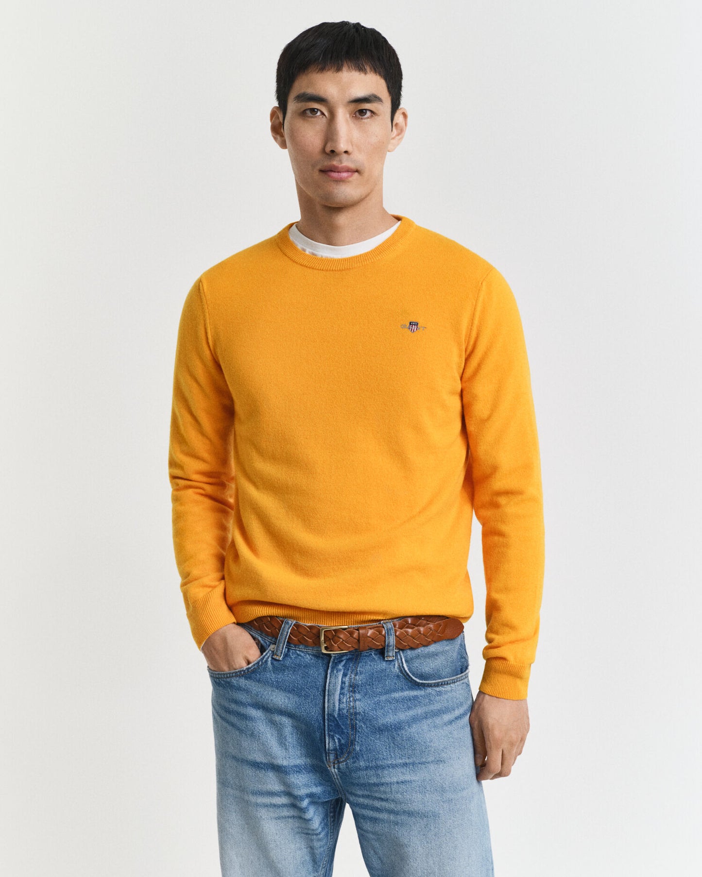 Pull ras du cou en lambswool extrafin